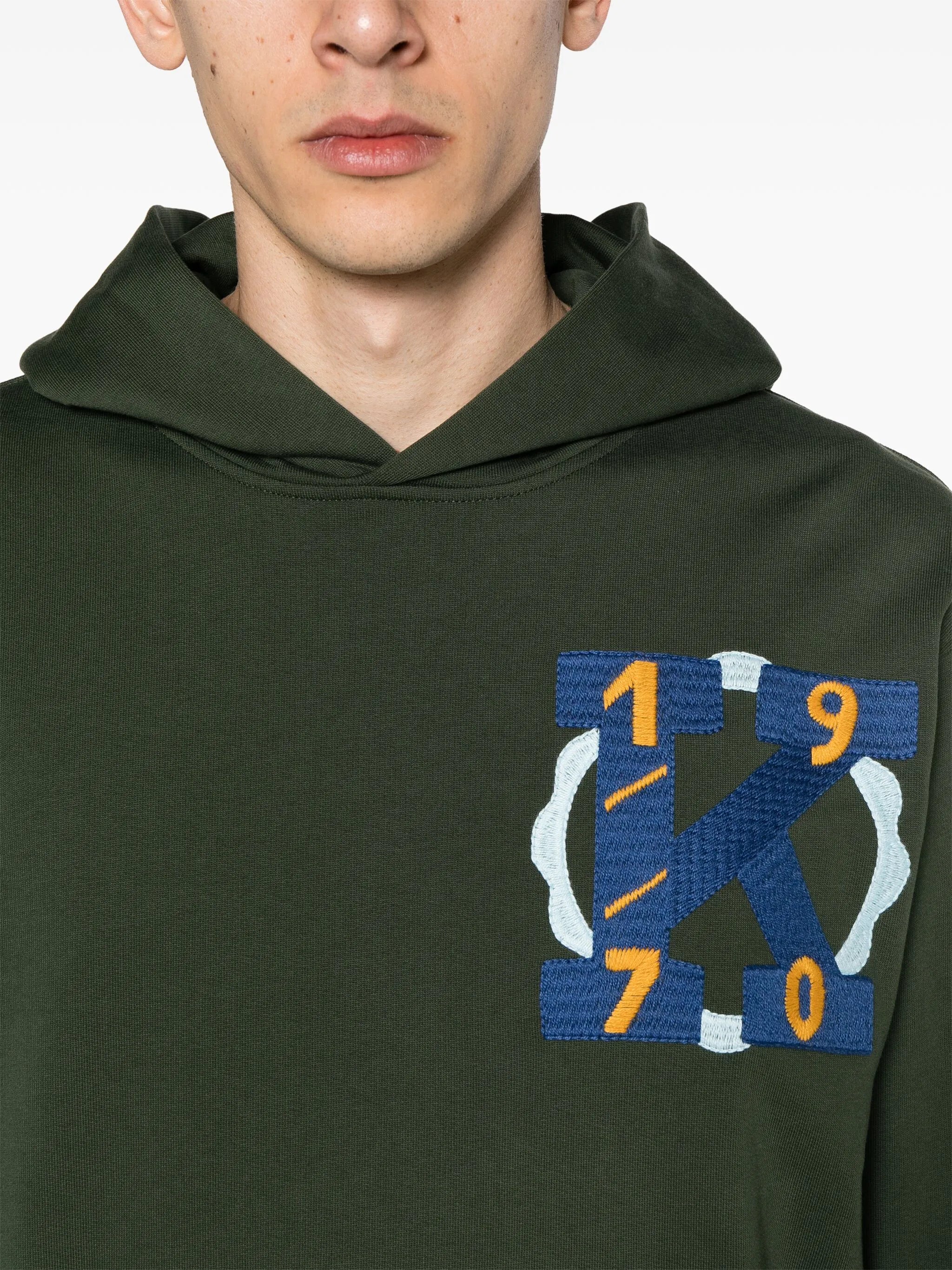 Hoodie mit Illustrations-Stickerei