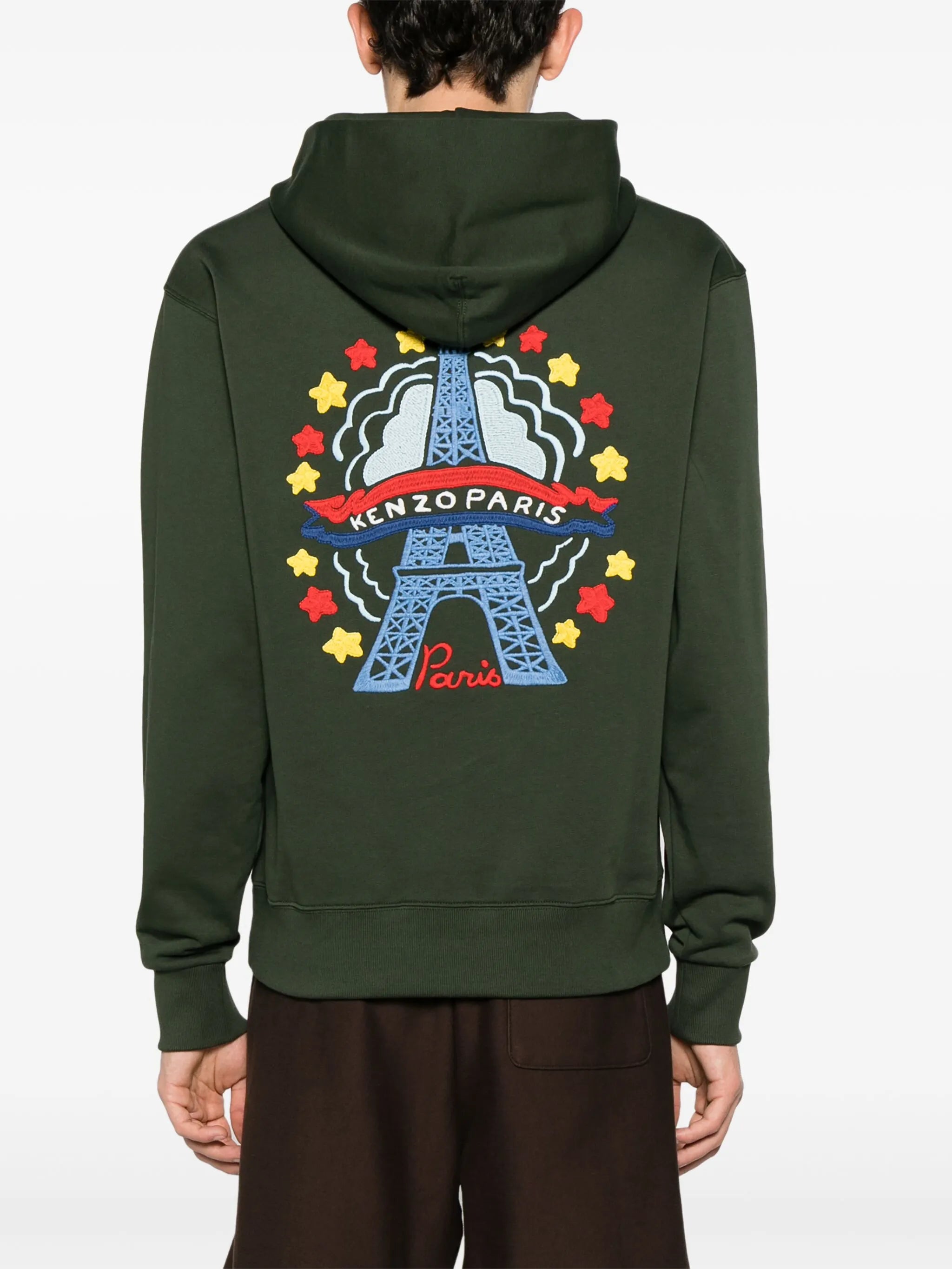 Hoodie mit Illustrations-Stickerei
