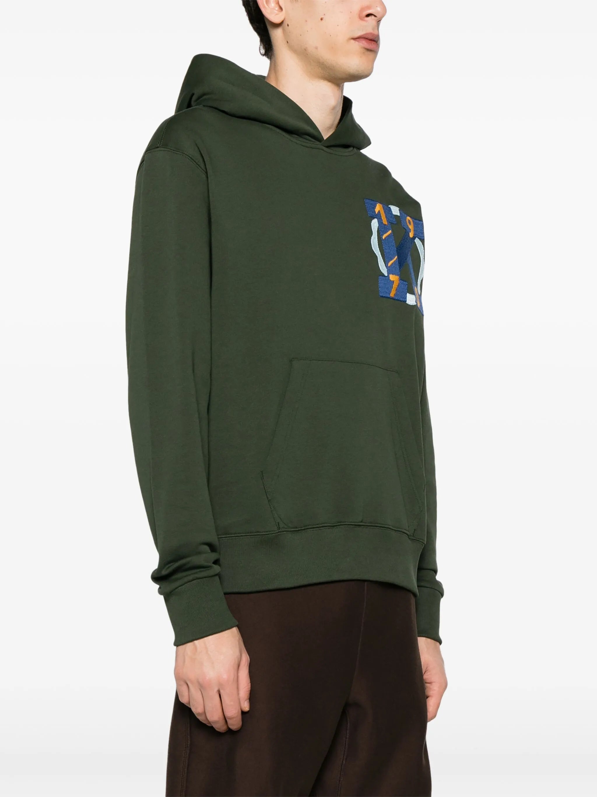Hoodie mit Illustrations-Stickerei