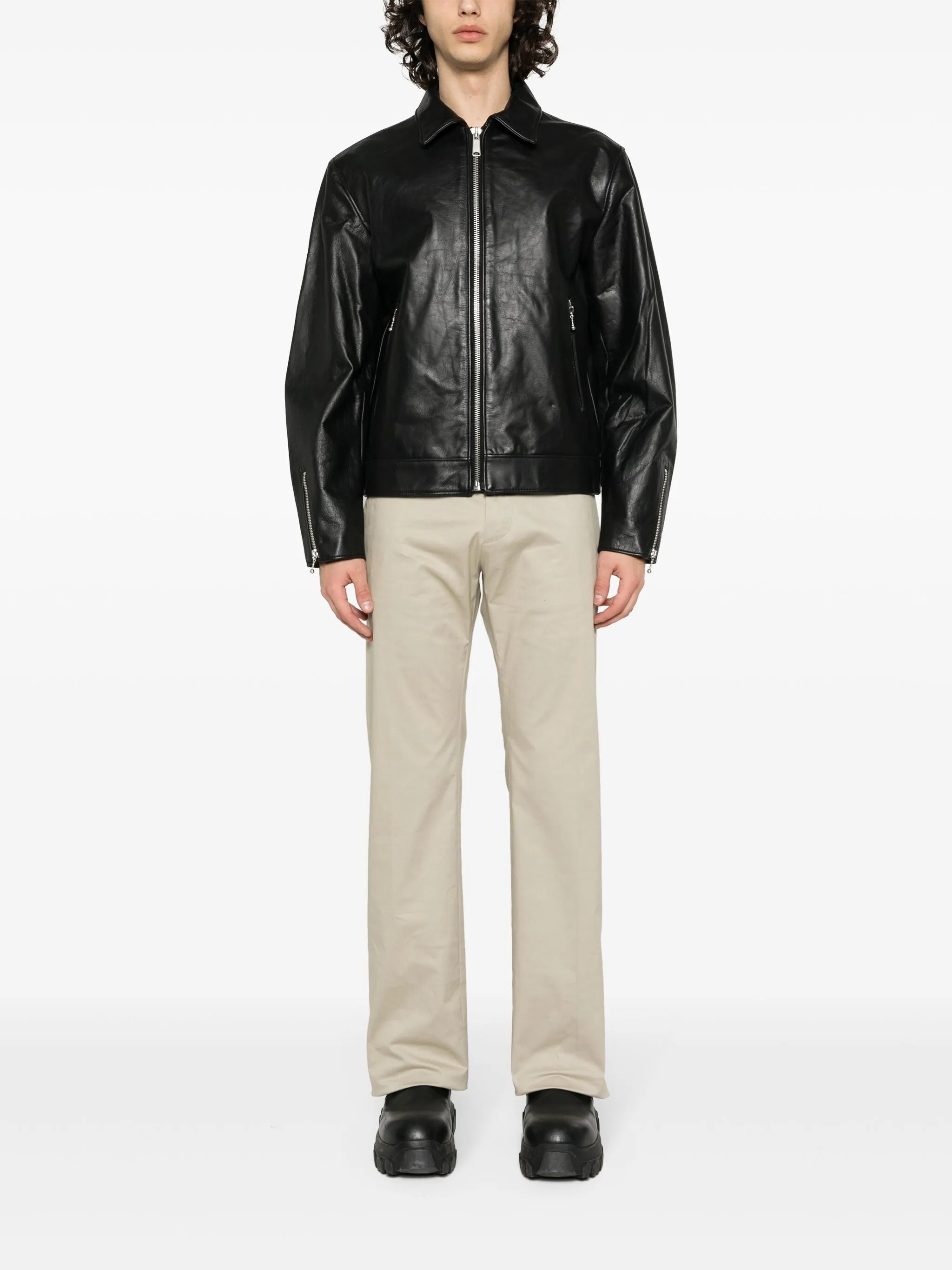 Halbhohe Twill-Chino