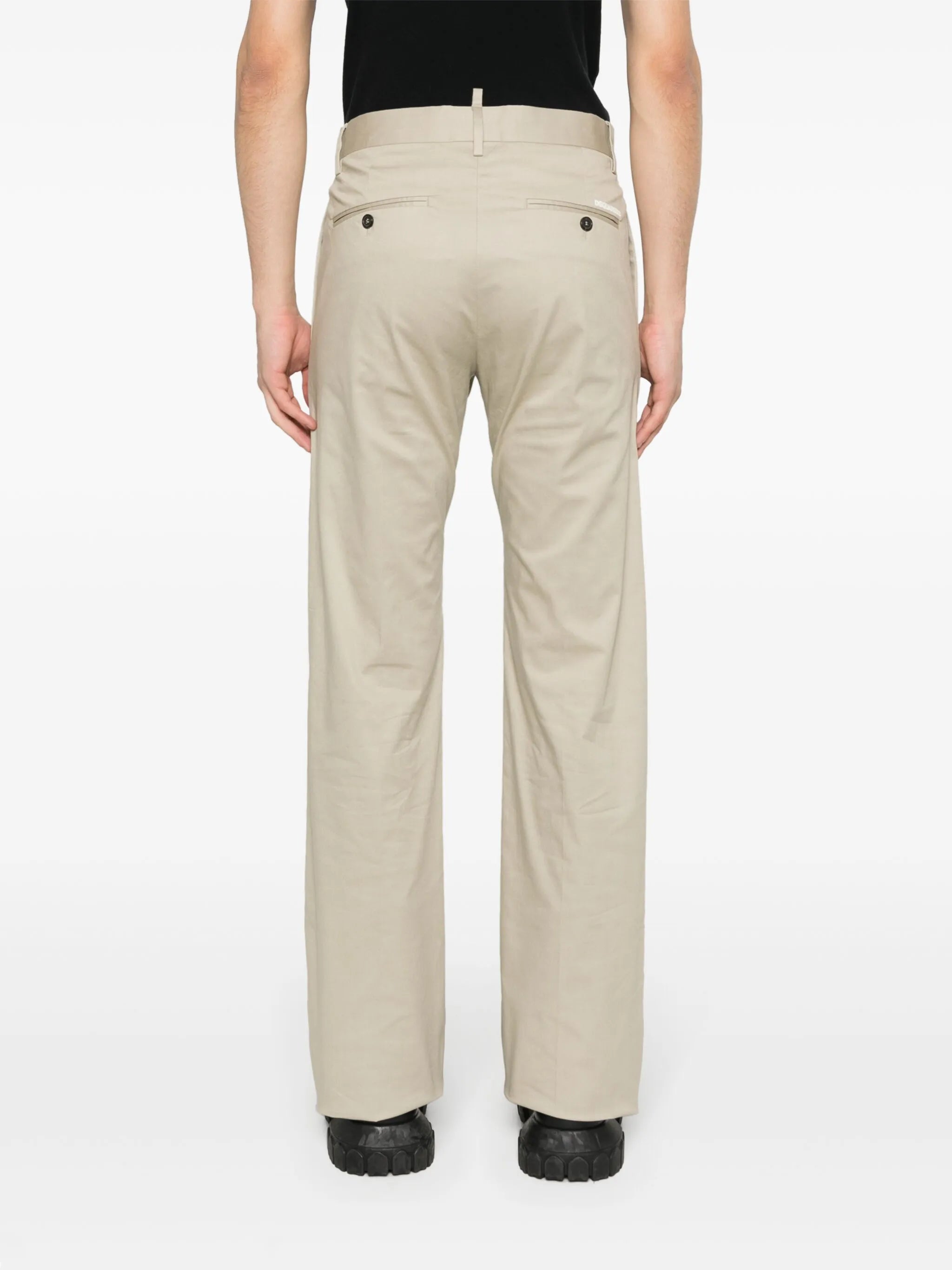Halbhohe Twill-Chino