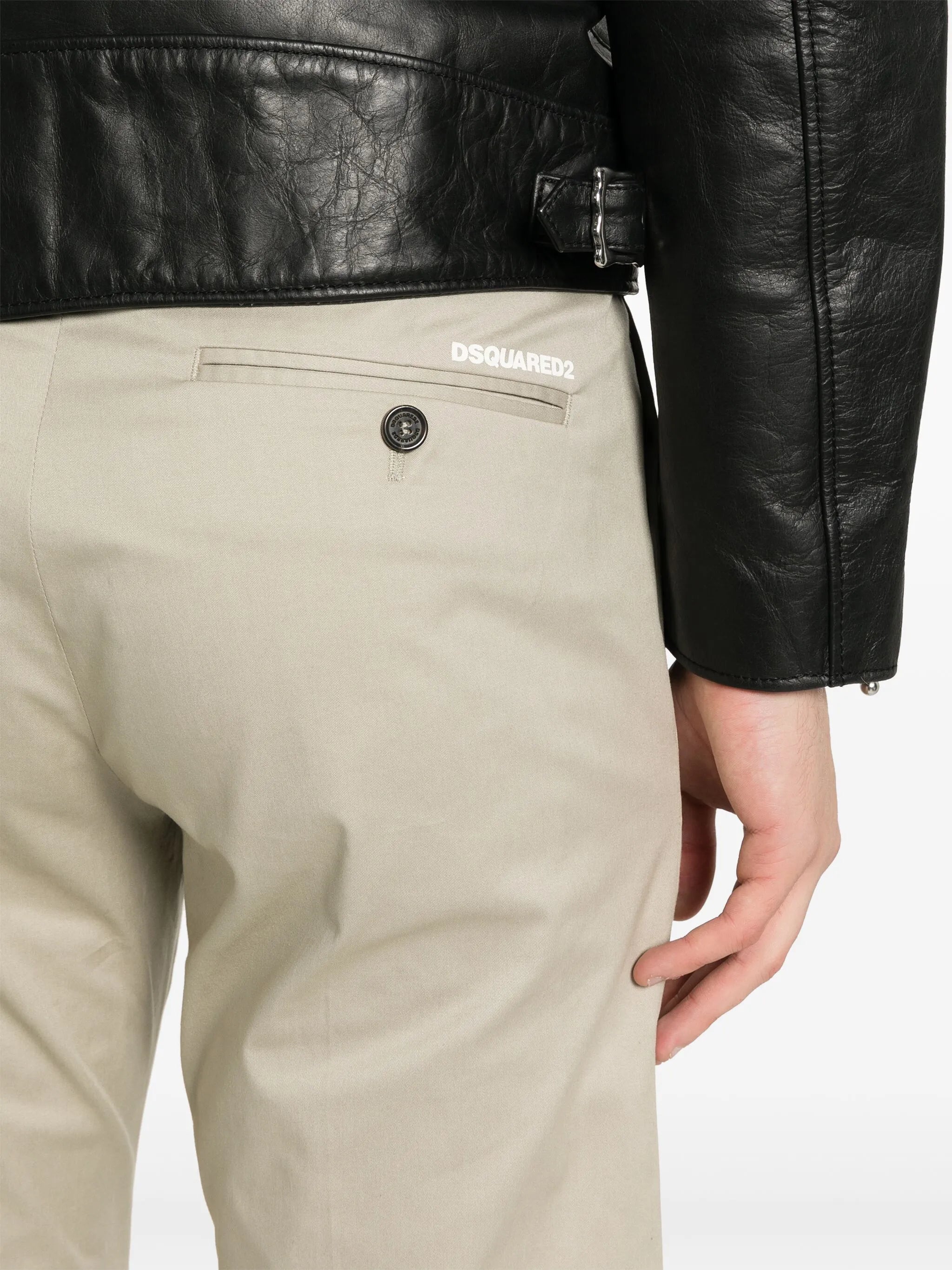 Halbhohe Twill-Chino