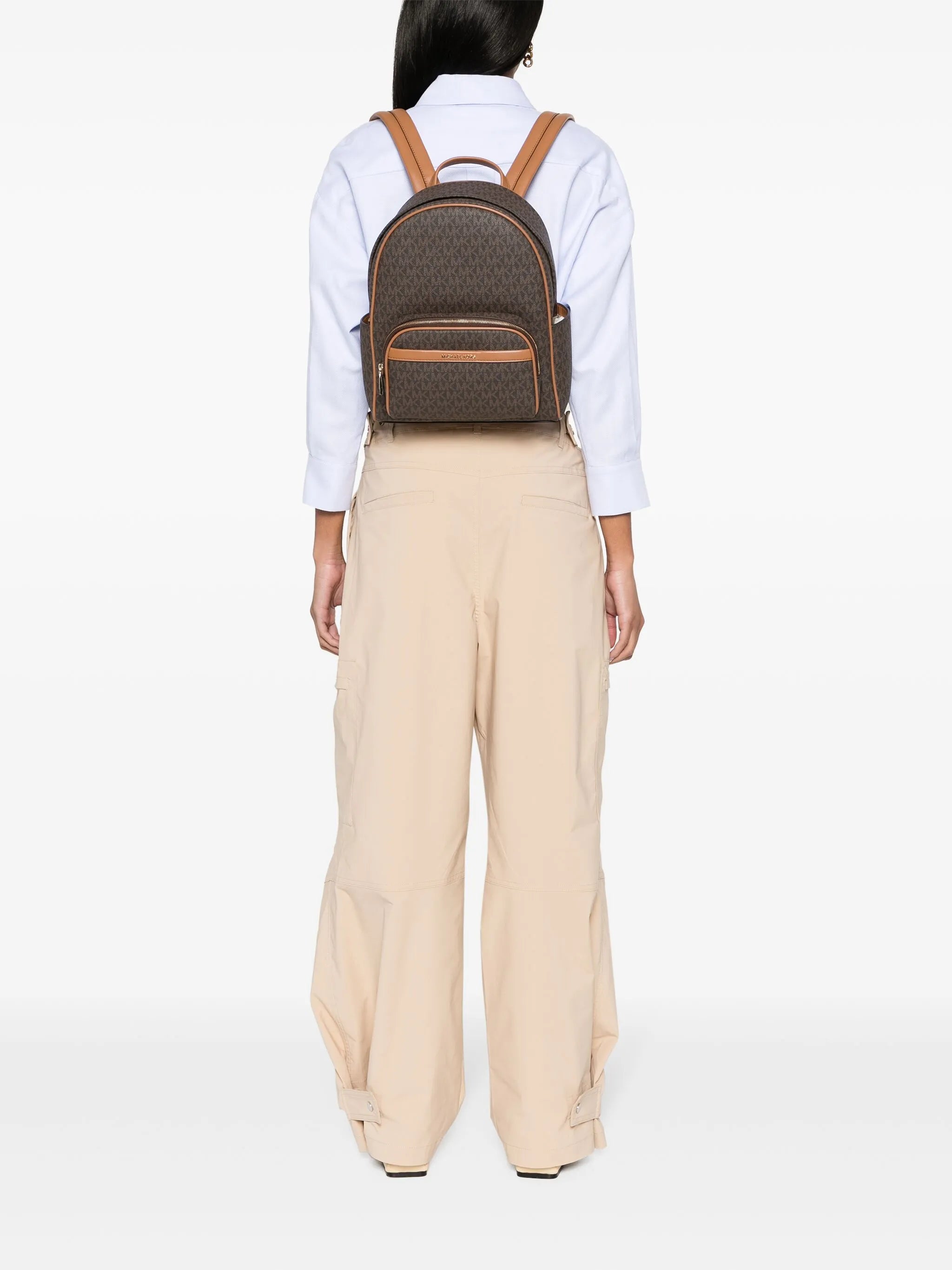 Medium-sized jacquard backpack