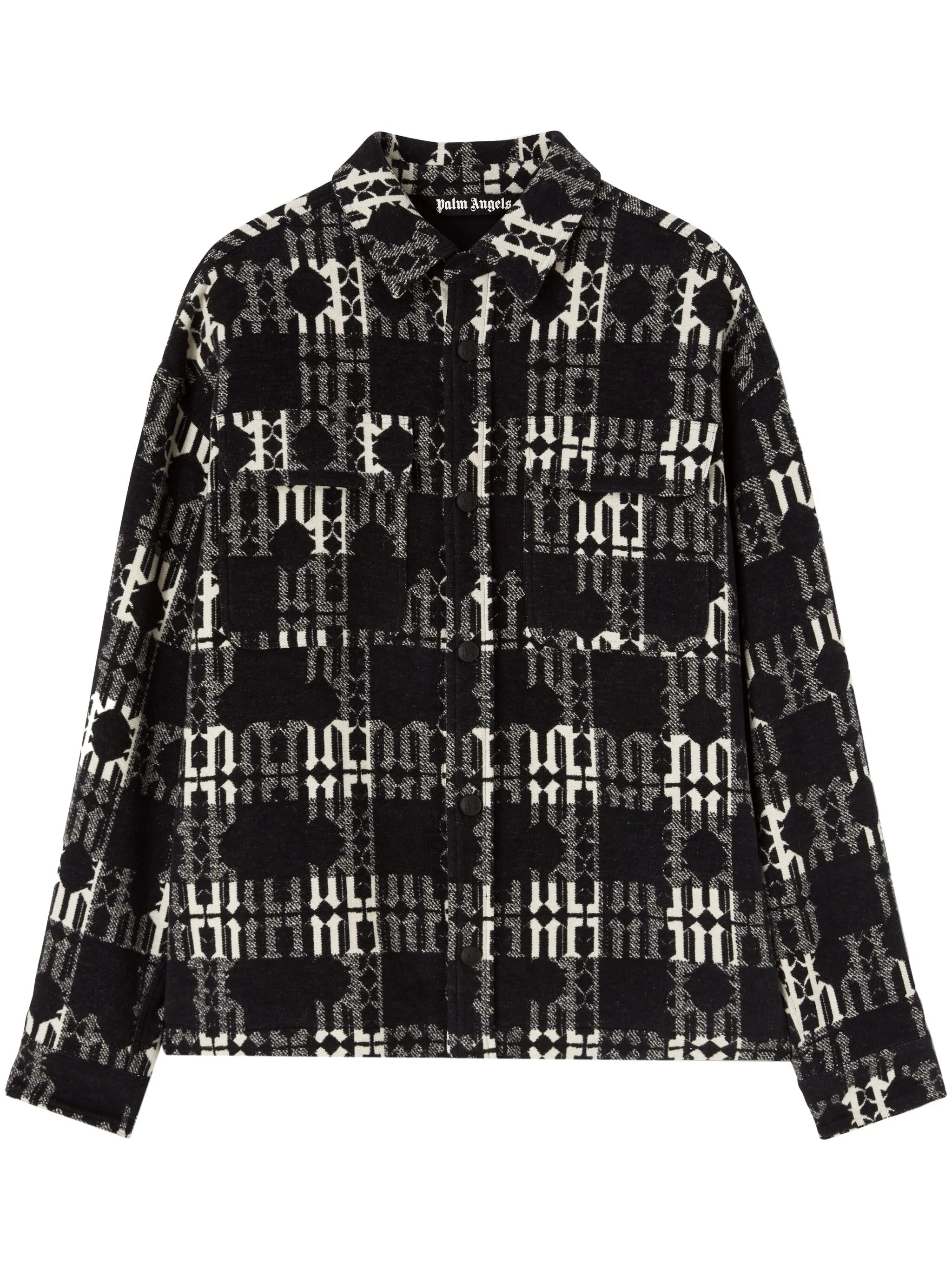 Shirt with monogram pattern