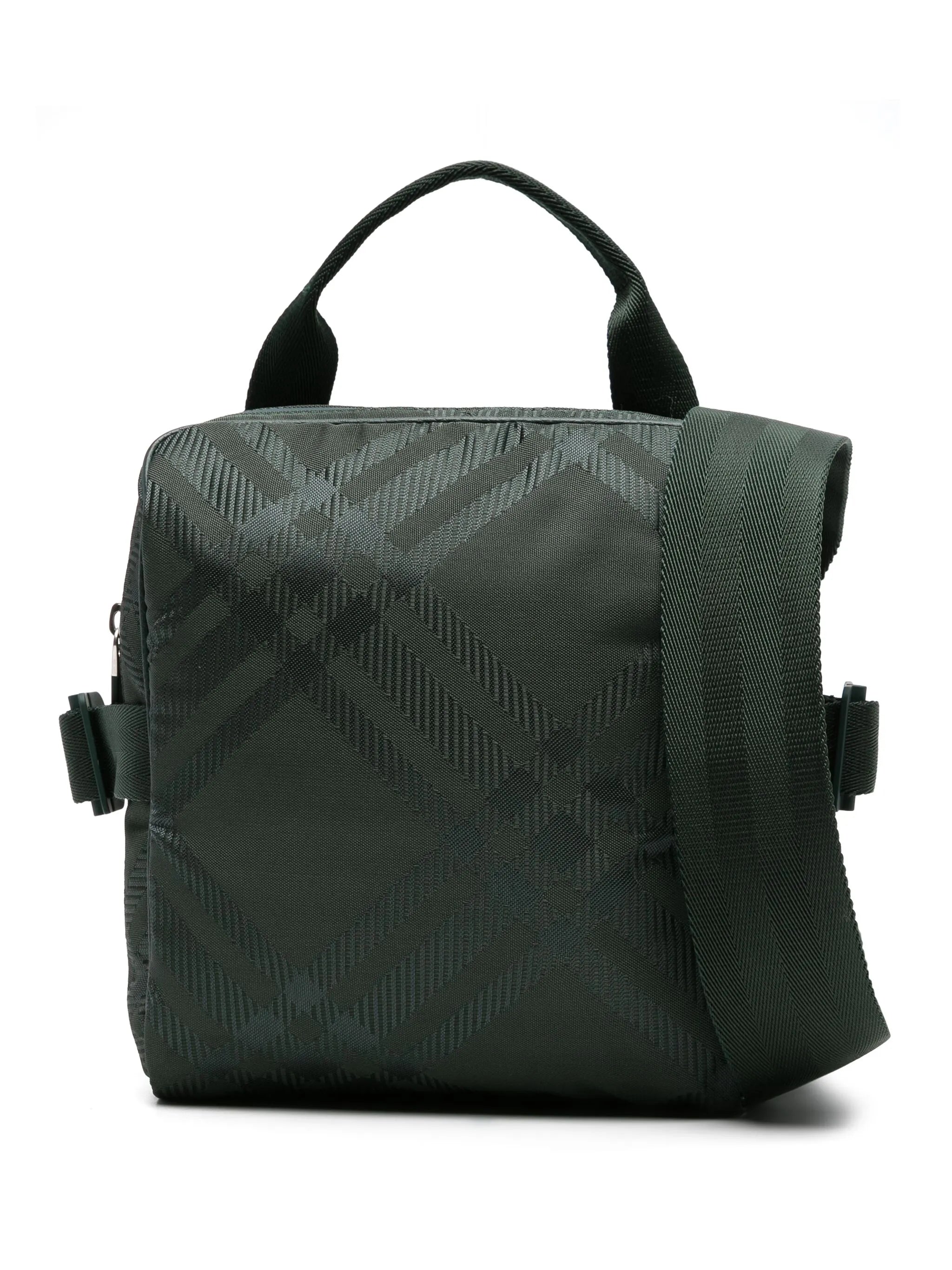 Schultertasche aus Vintage Check-Jacquard