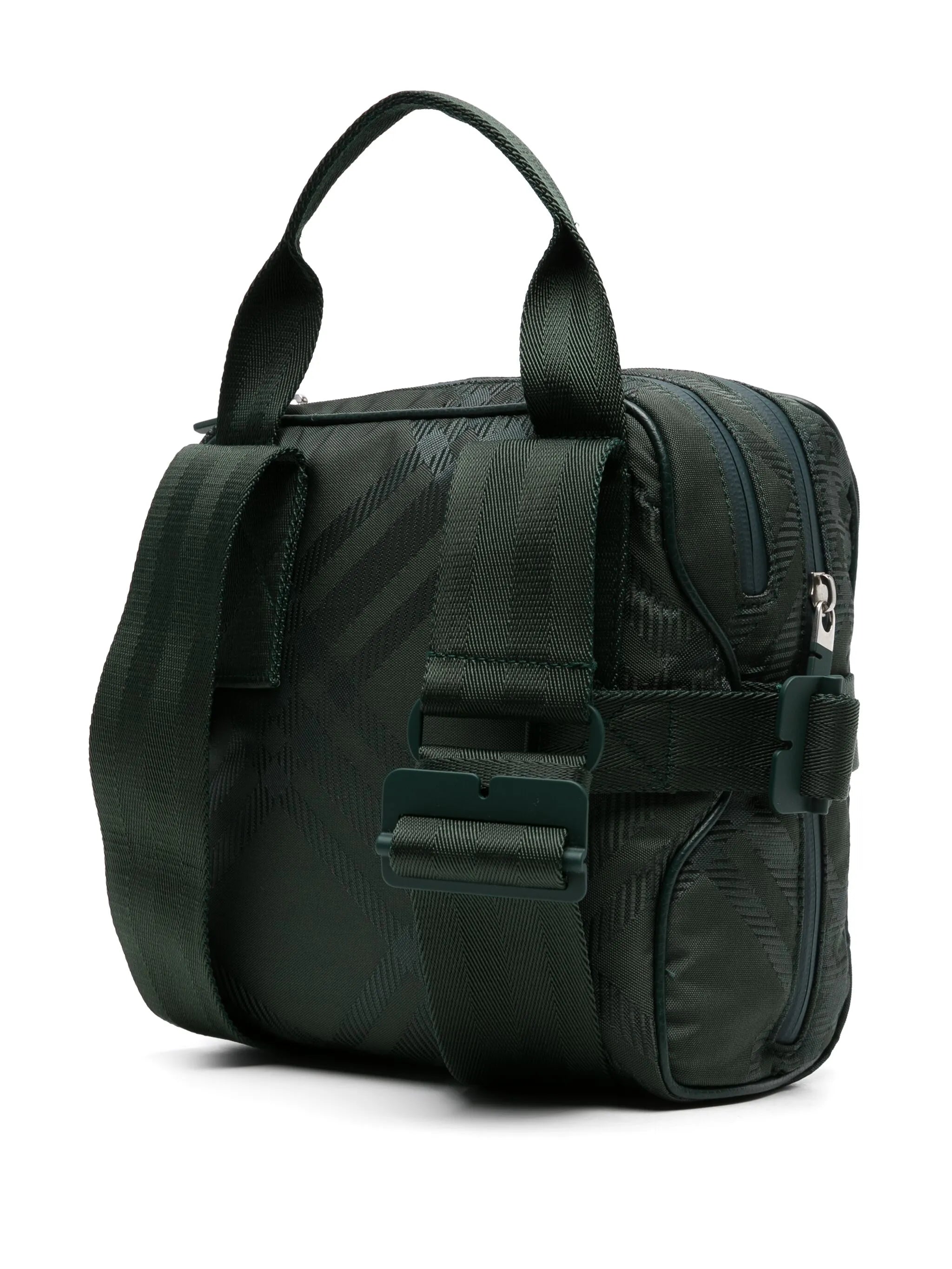Schultertasche aus Vintage Check-Jacquard