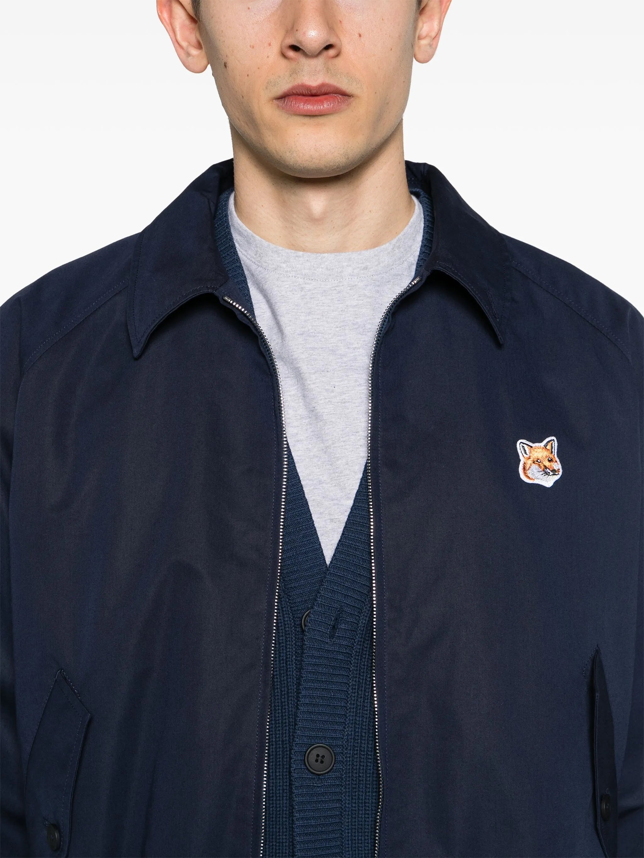 Hemdjacke mit Fuchs-Patch