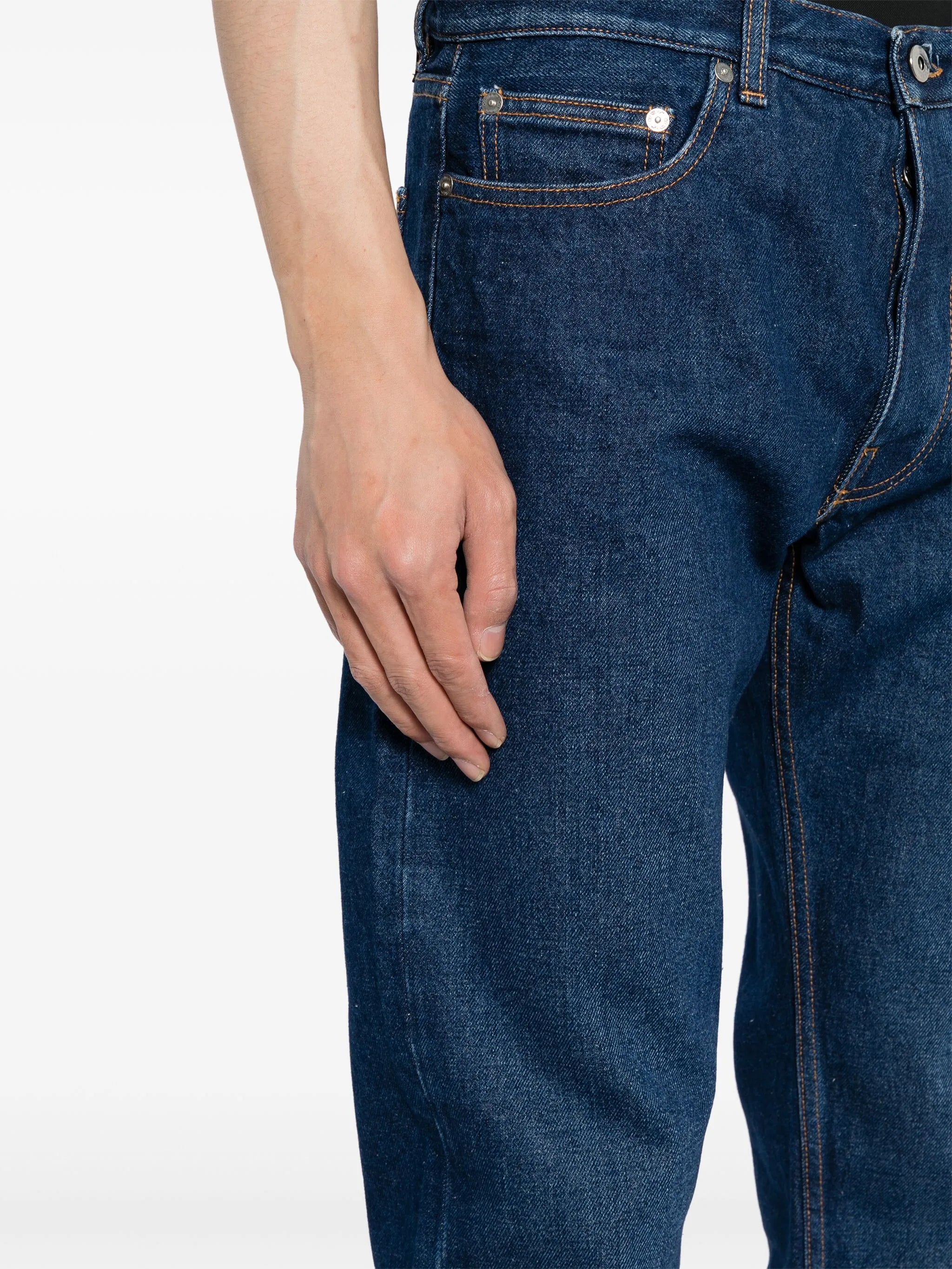 Low-rise jeans with logo