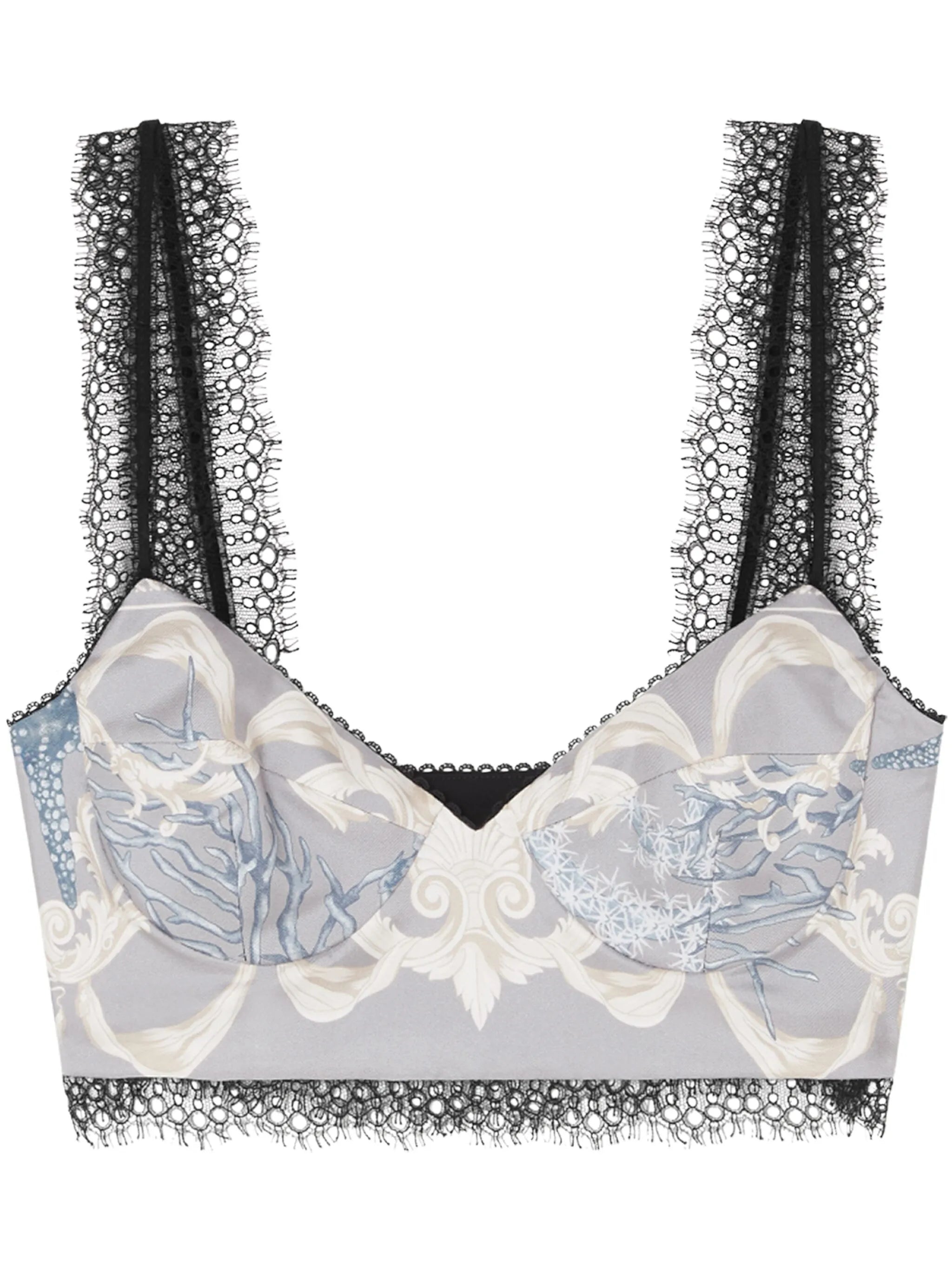 Barocco Sea Bralet aus Seide