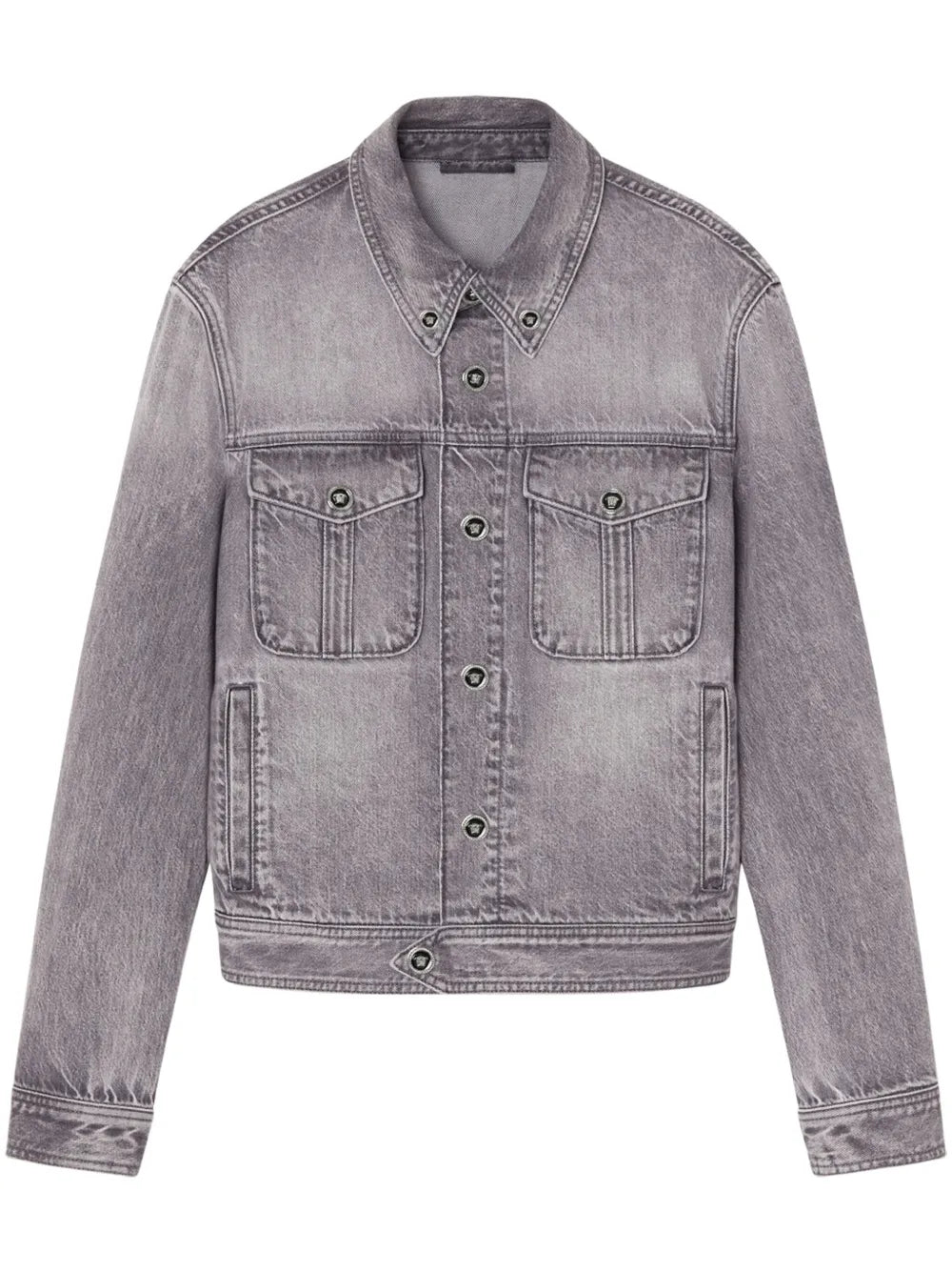 Jeansjacke mit Medusa Head-Knöpfen