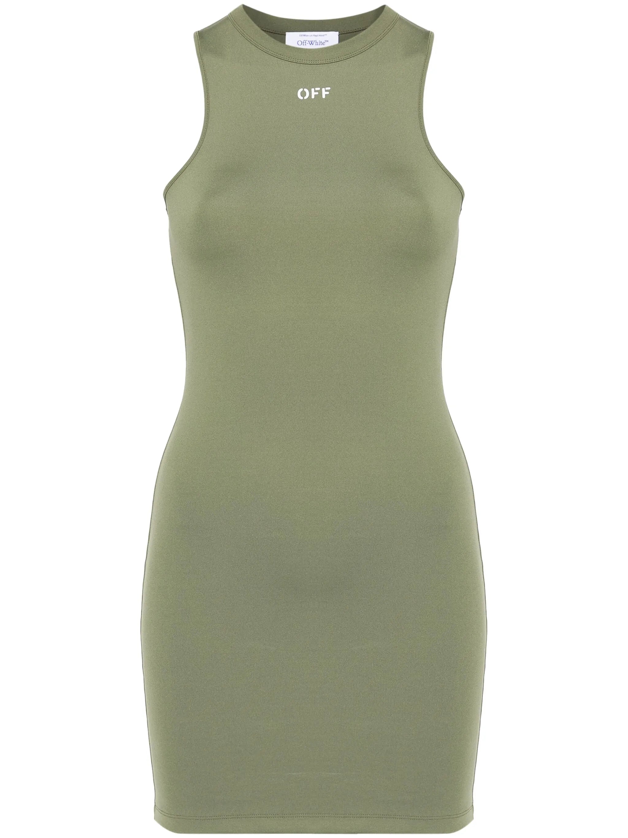 Mini dress with logo print