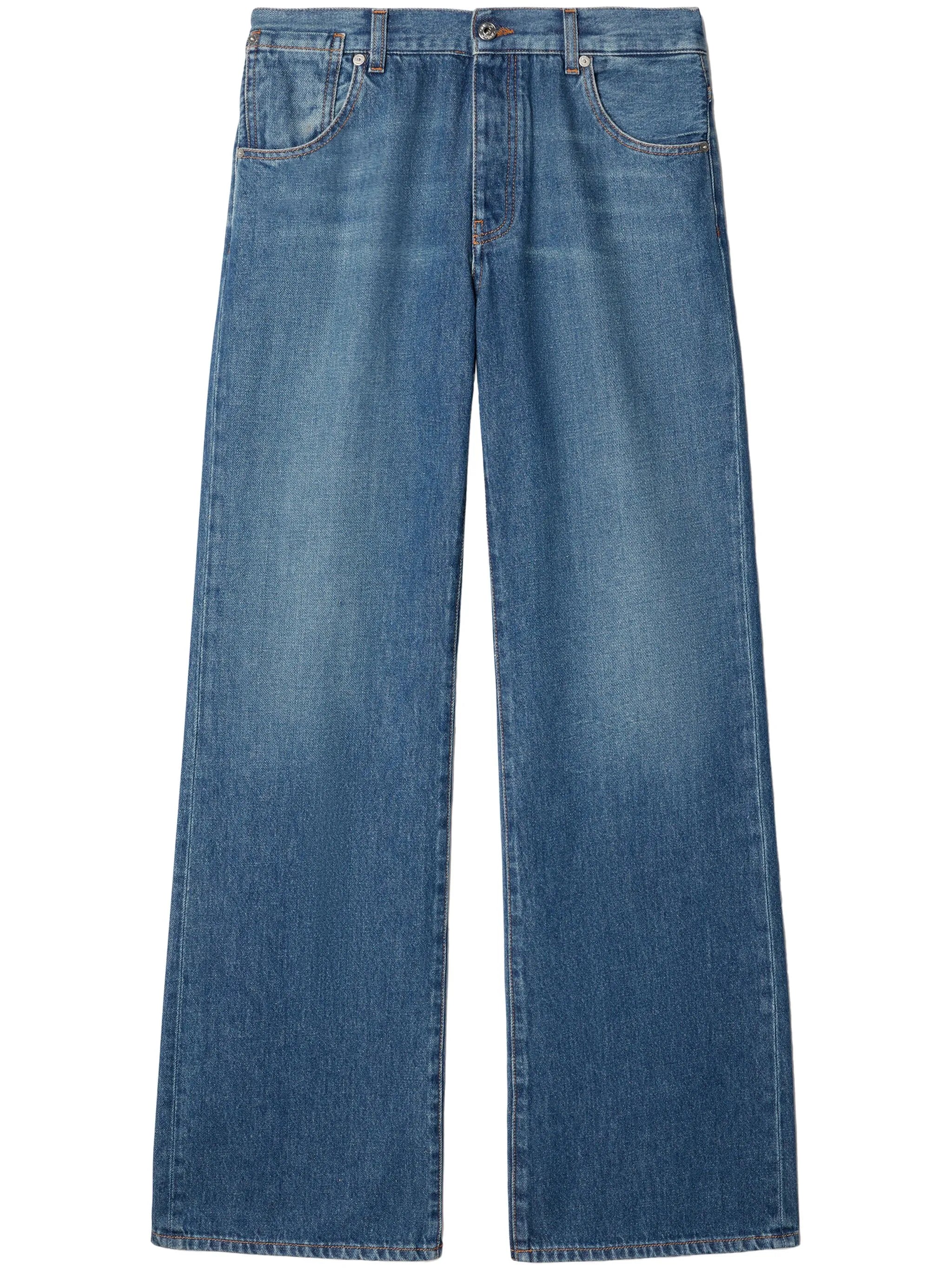 Wide jeans in five-pocket design