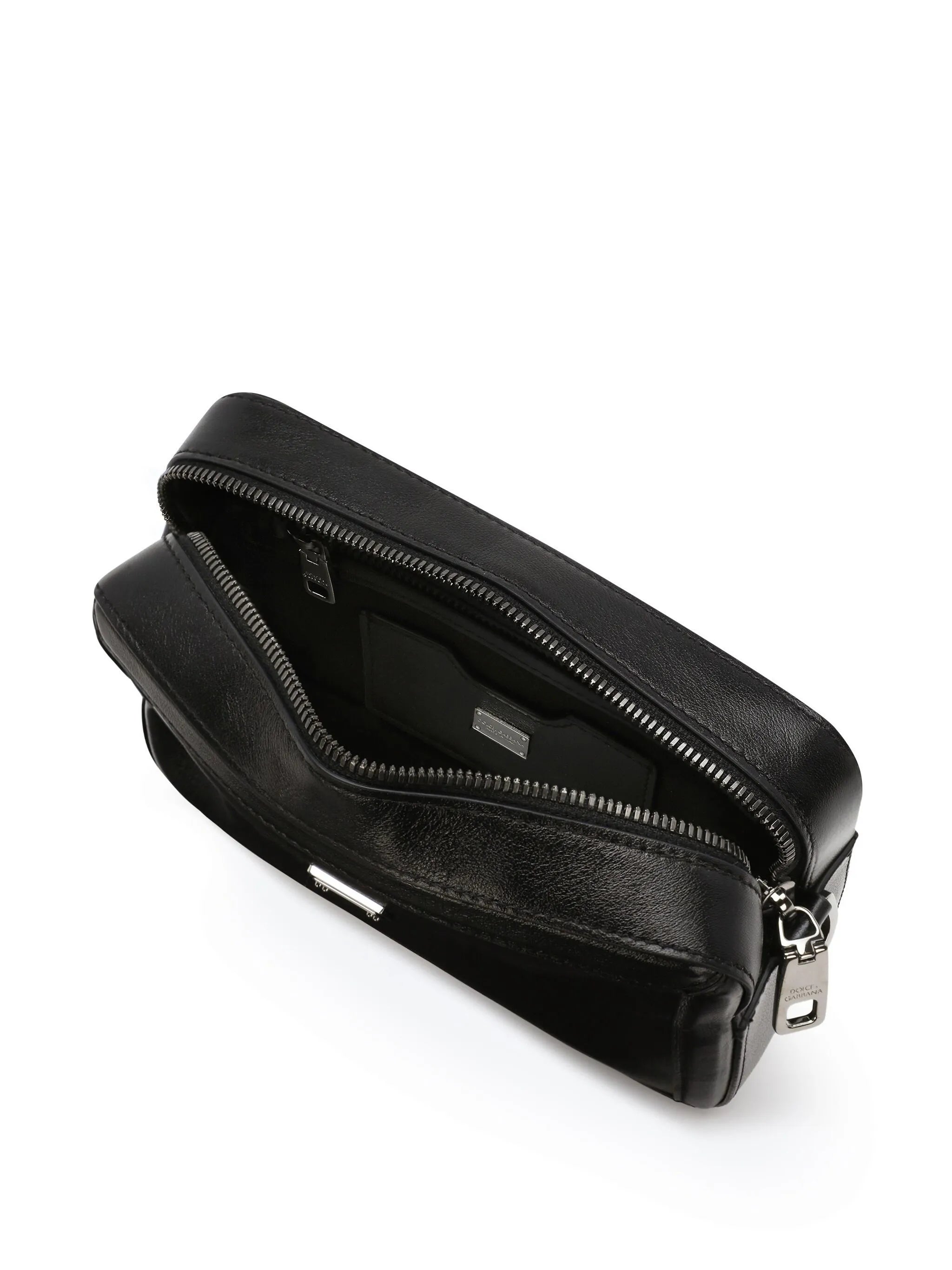 Shoulder bag with logo plaque