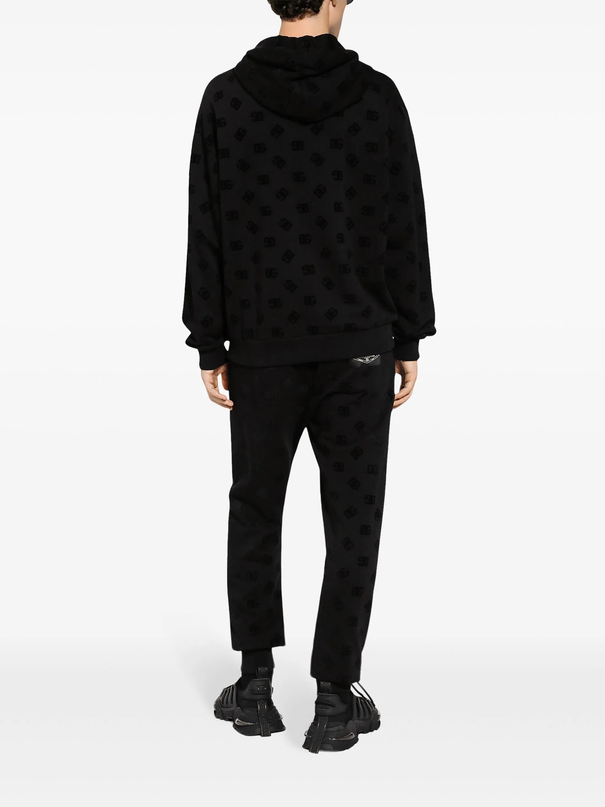 Jogging pants with monogram embossing