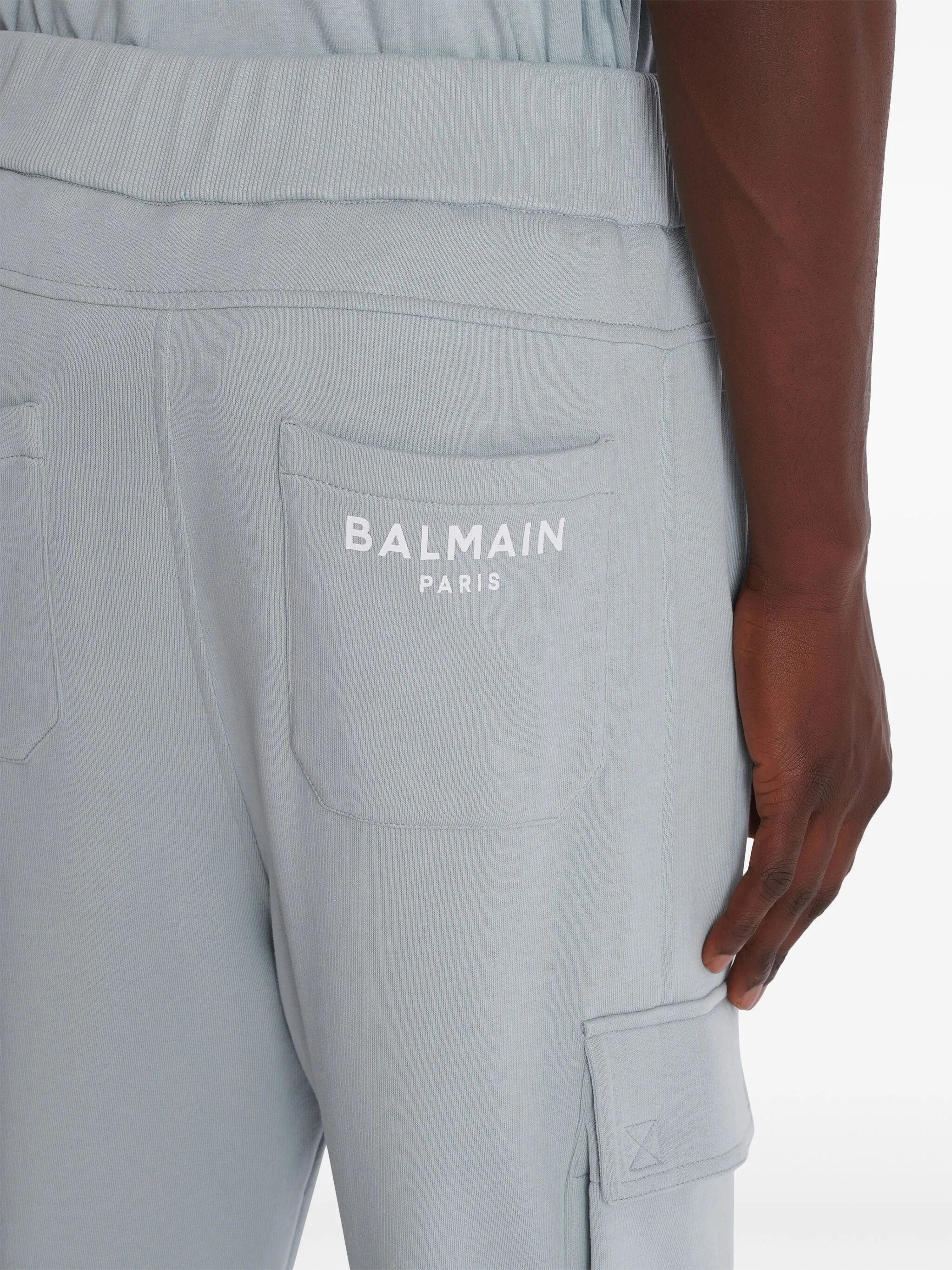 jogging pants with patch pockets