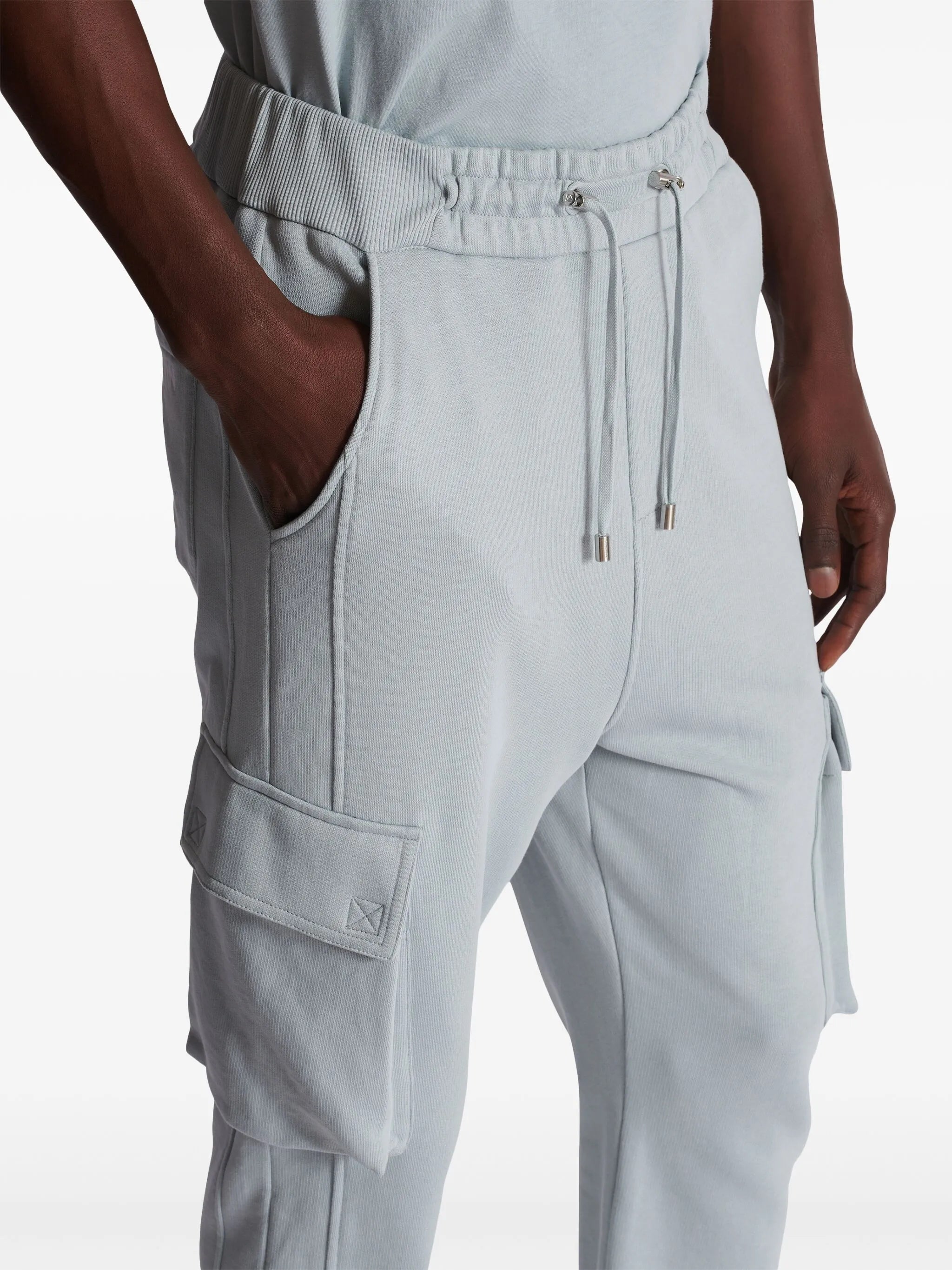 jogging pants with patch pockets