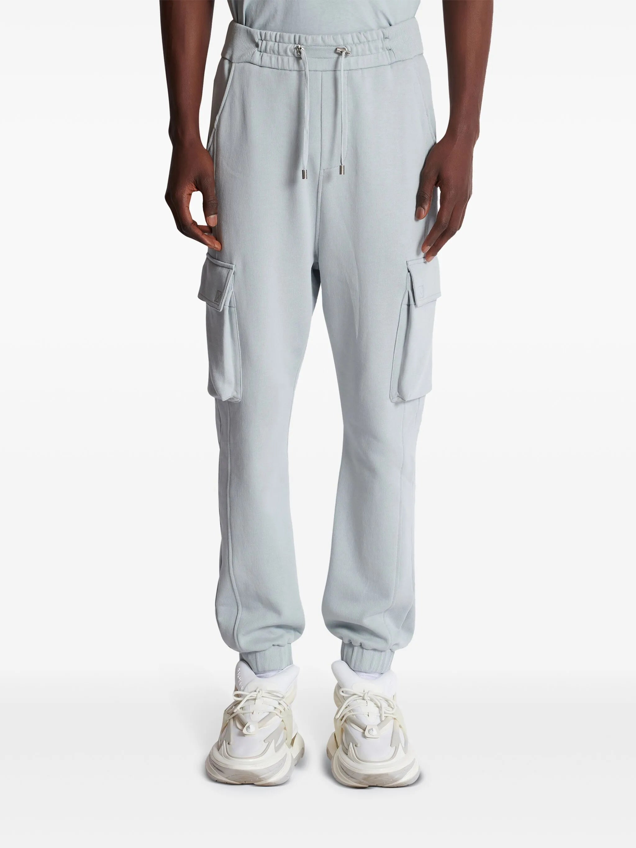 jogging pants with patch pockets
