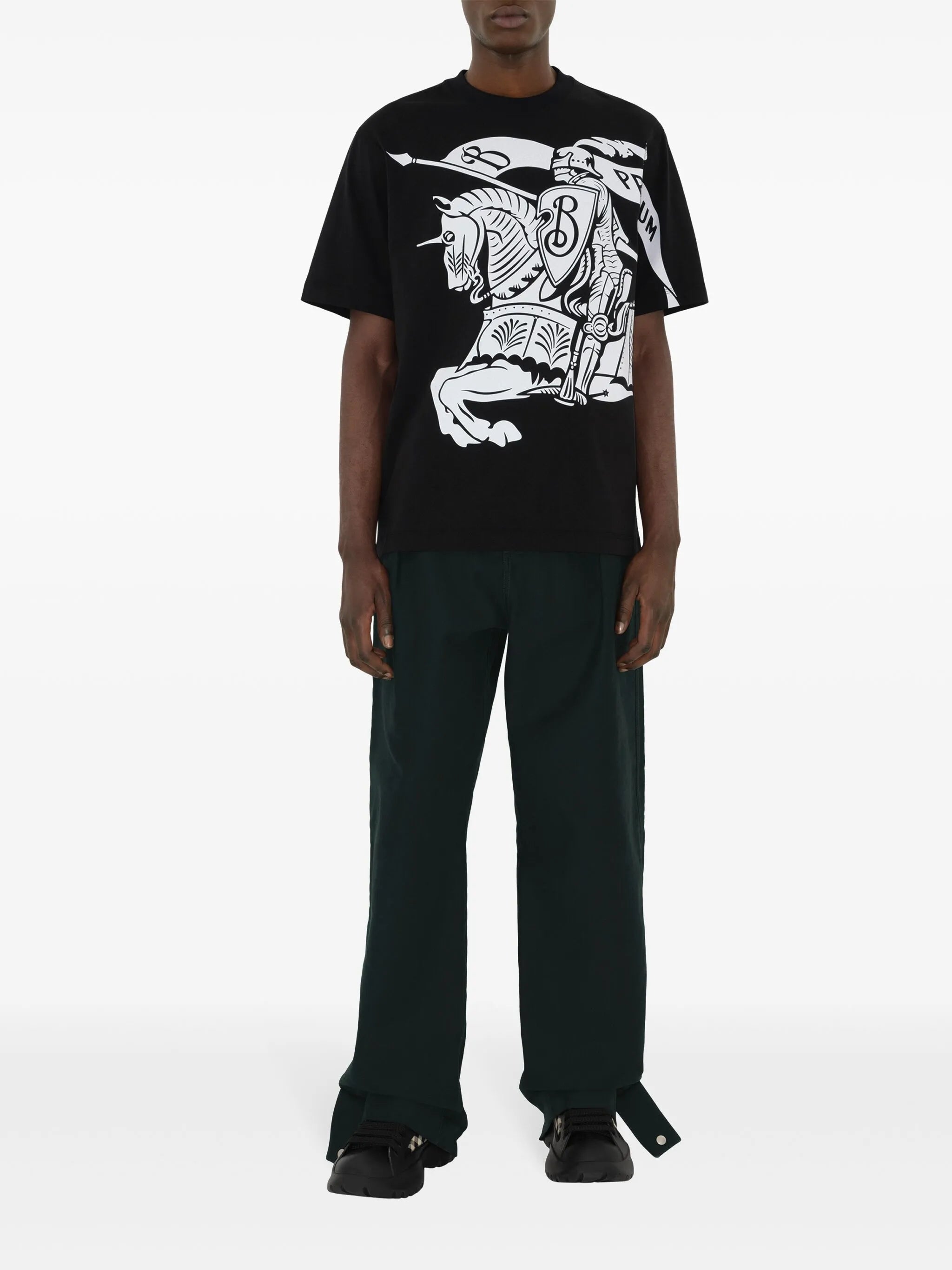 T-shirt with Equestrian Knight print