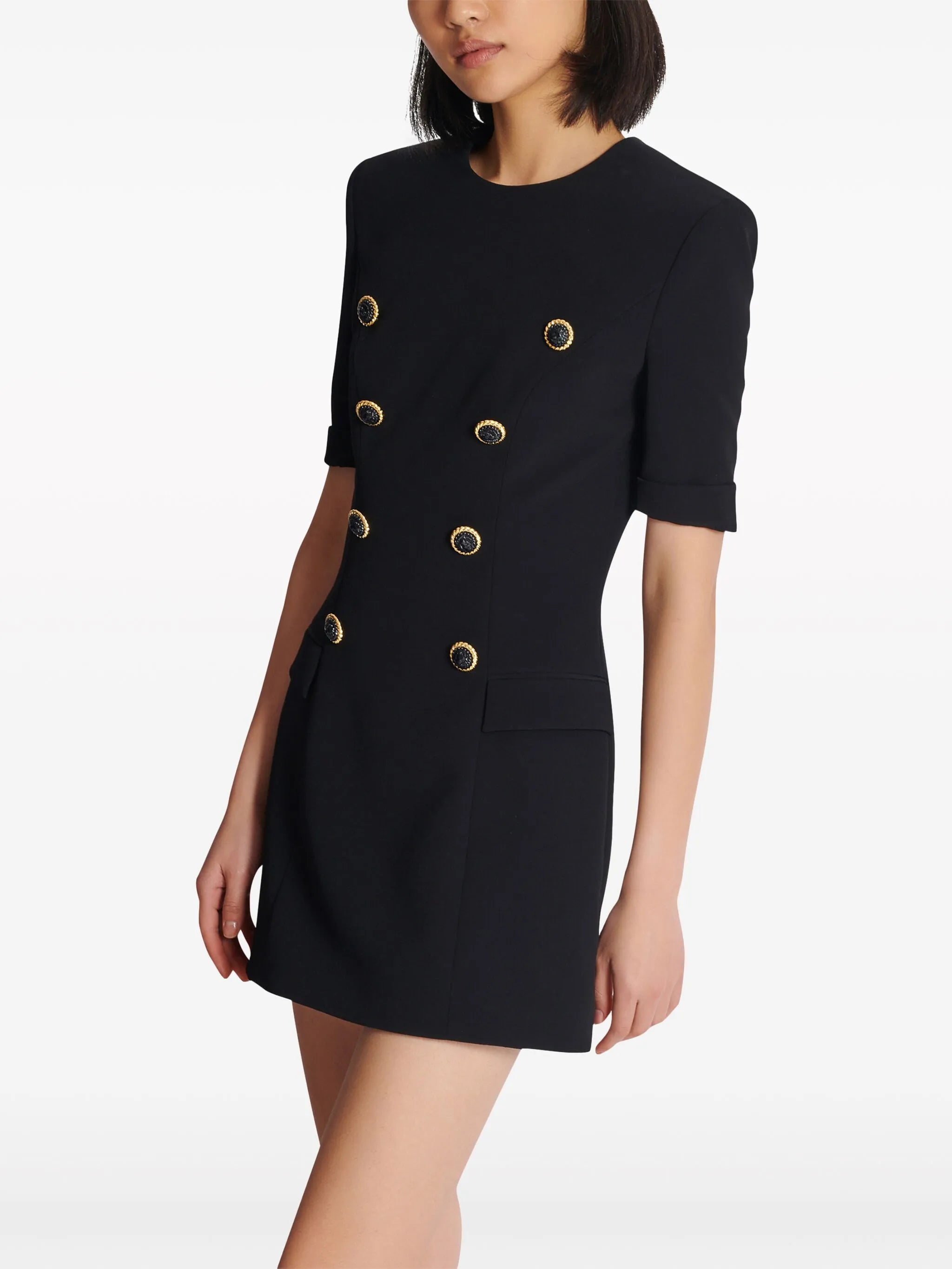 Texturiertes Minikleid