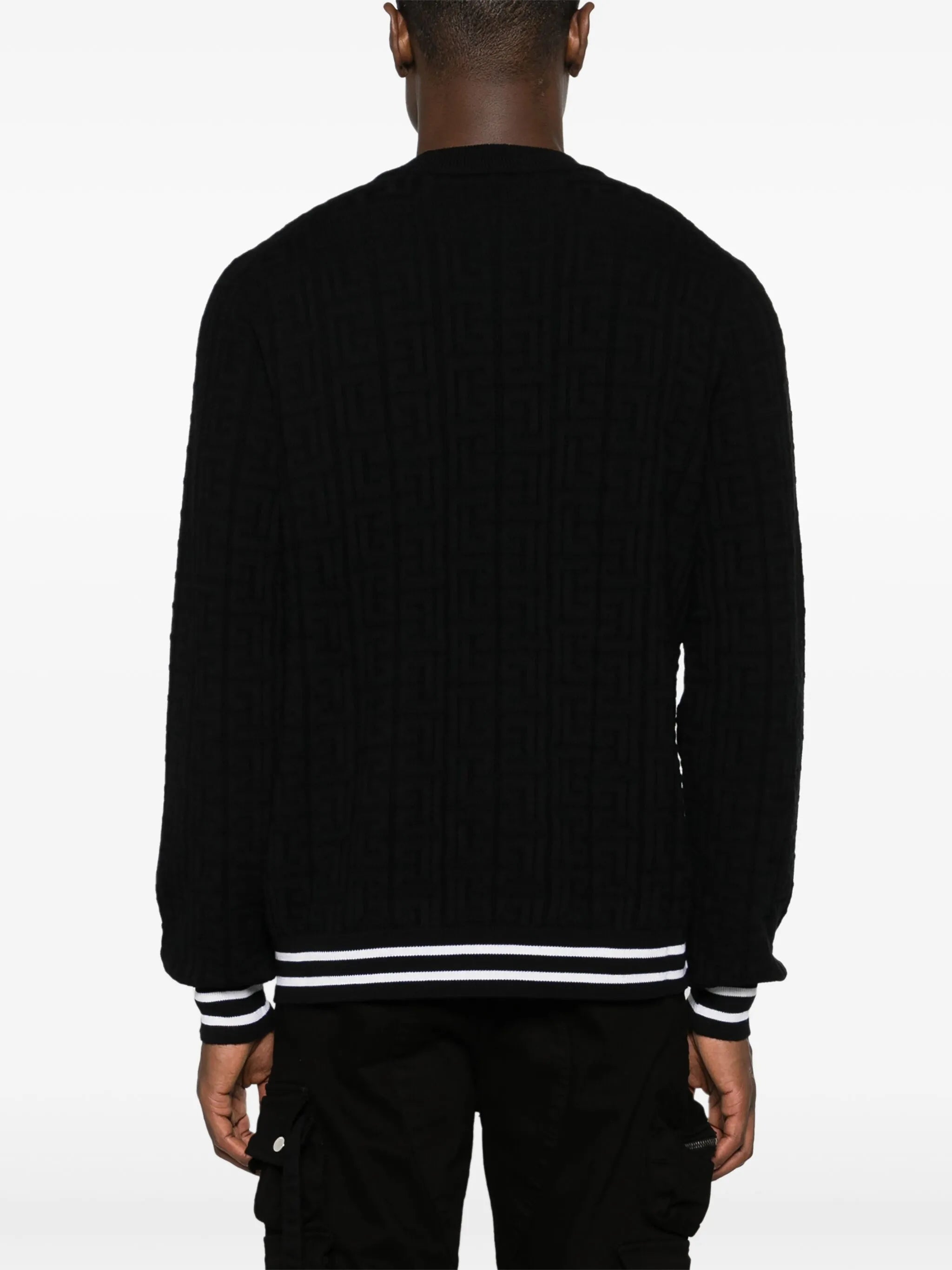 Merino sweater with jacquard pattern