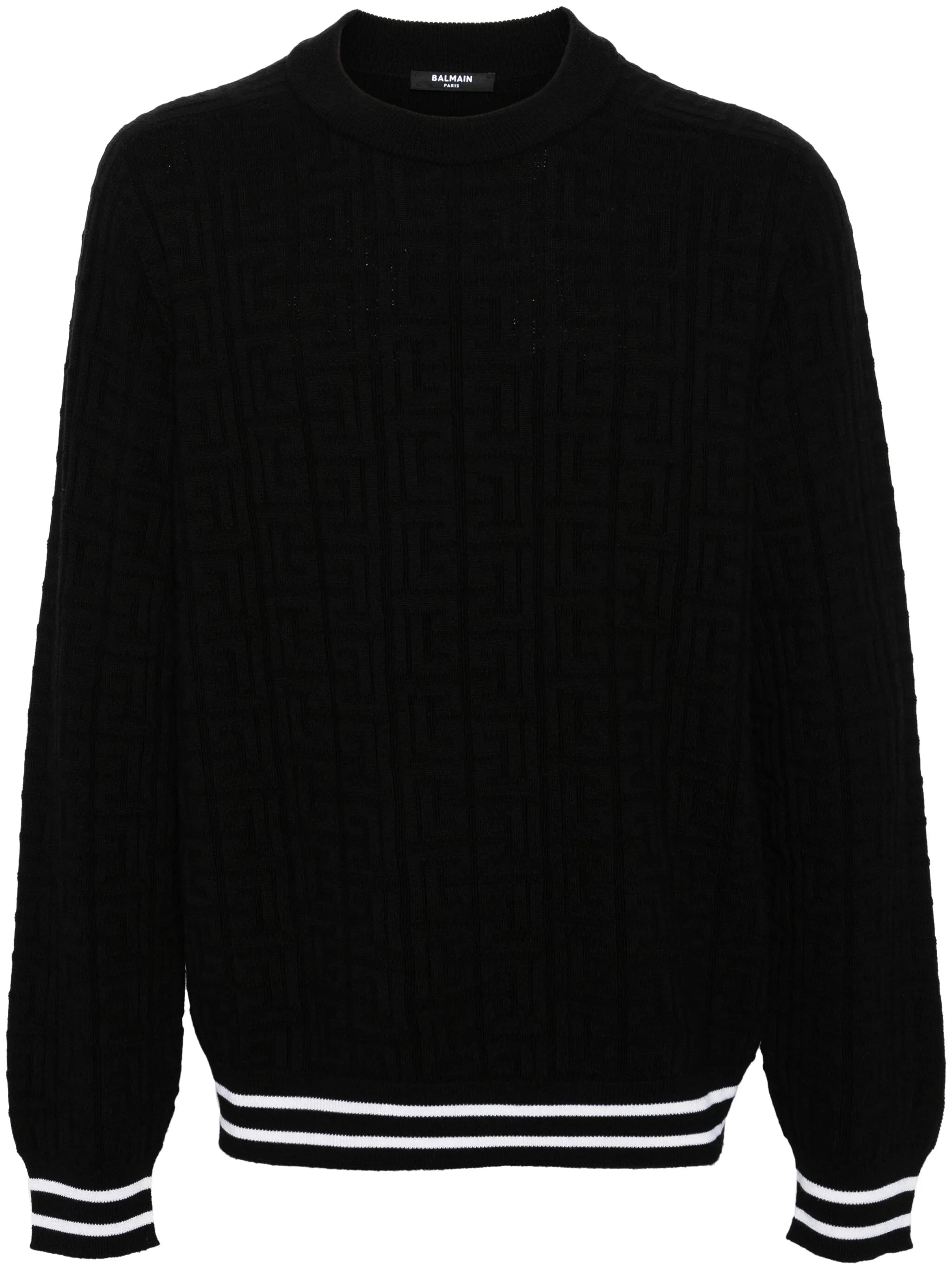 Merino sweater with jacquard pattern