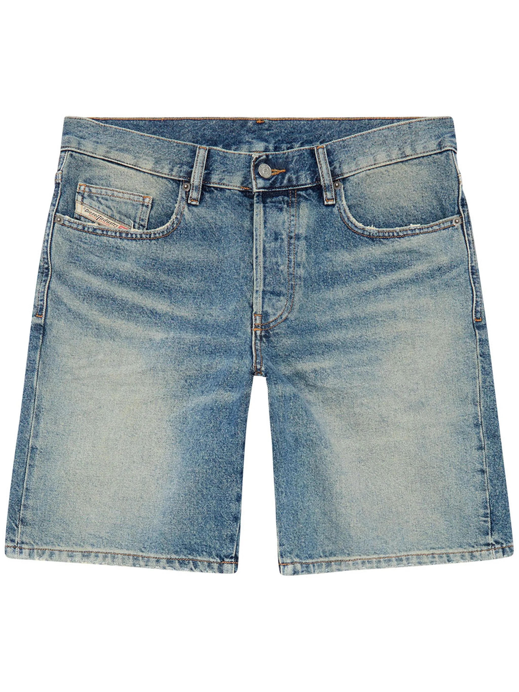 Jeans-Shorts mit geradem Bein