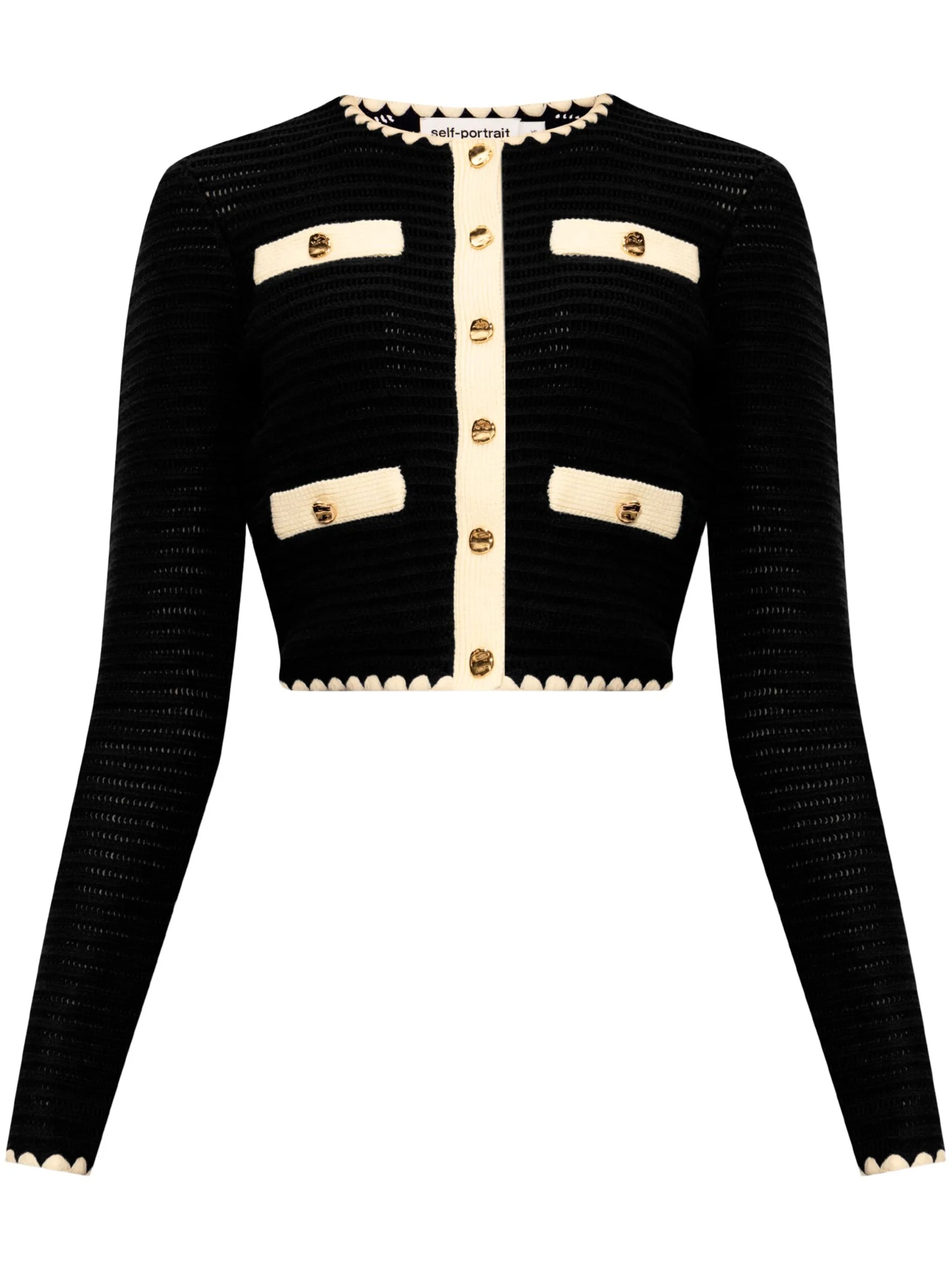 Langer Cropped Cardigan