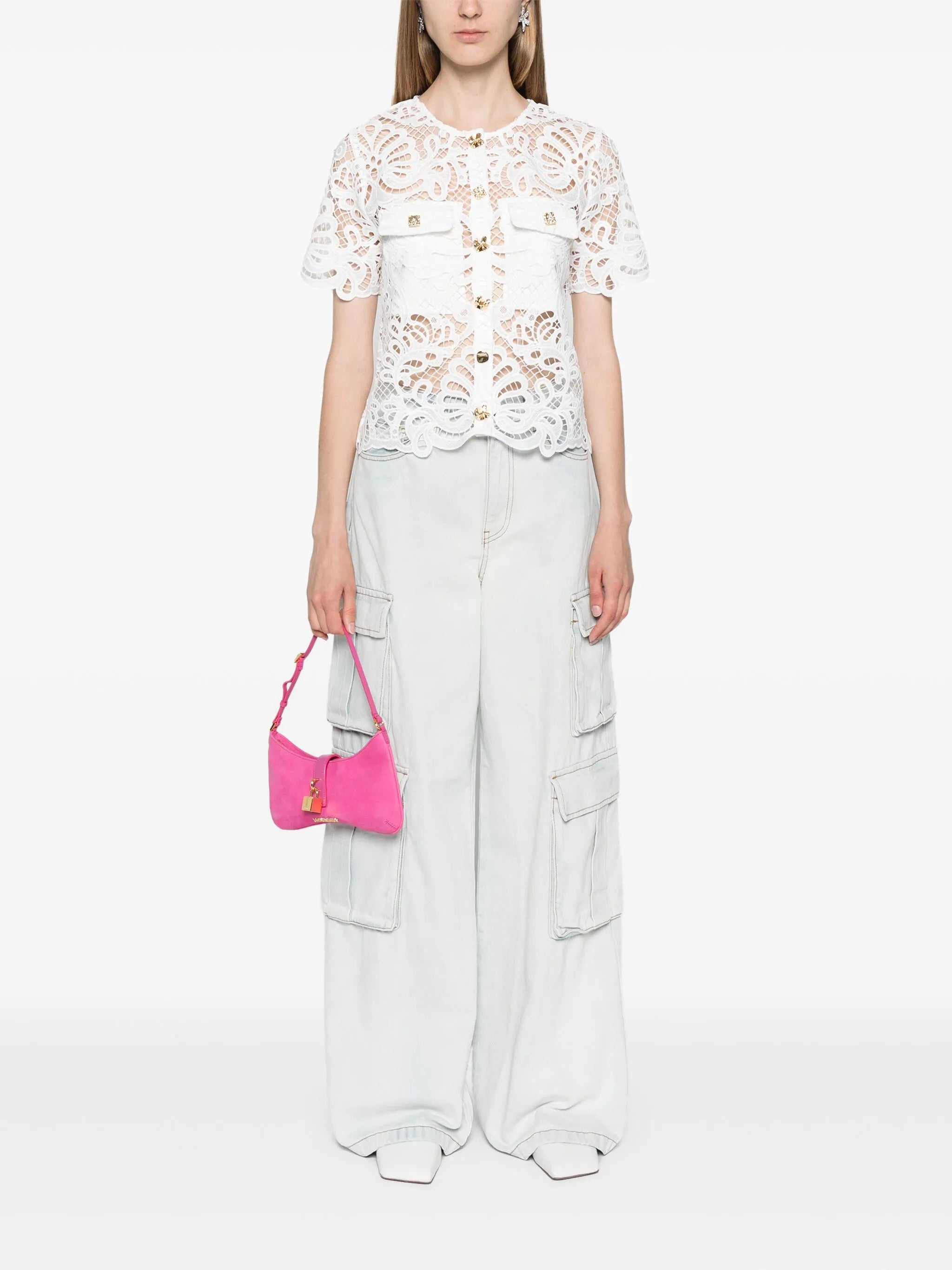 Jeans mit weitem Bein