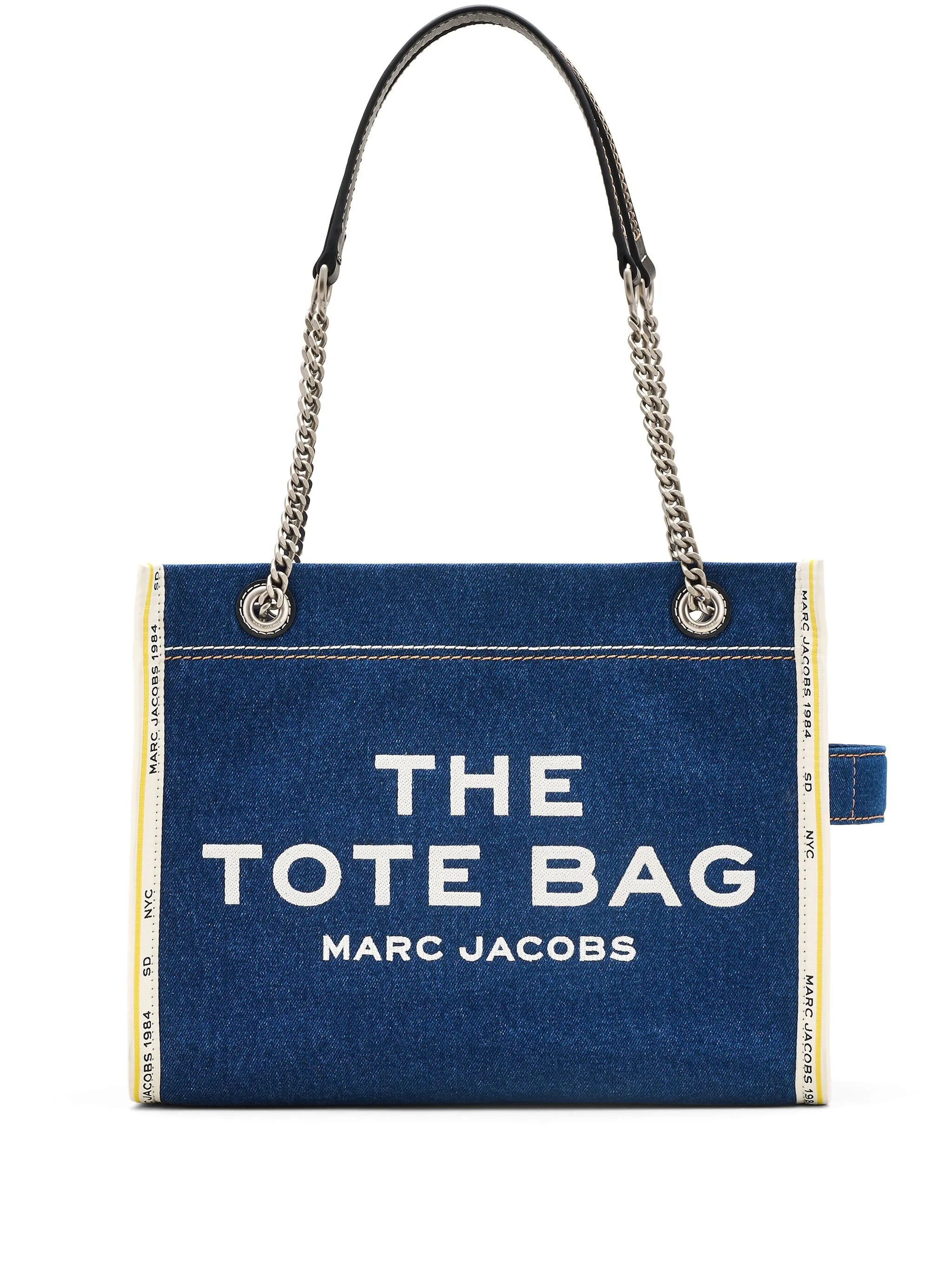 Mittelgrosse The Denim Chain Tote Bag