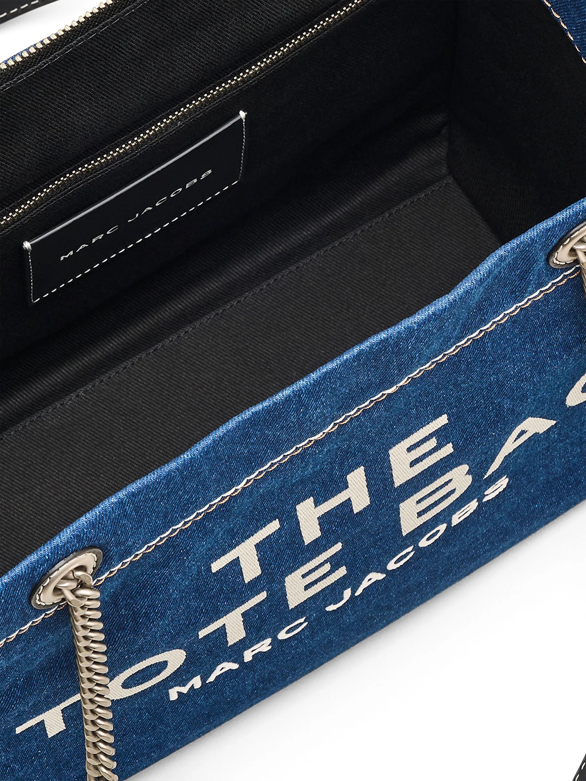 Mittelgrosse The Denim Chain Tote Bag