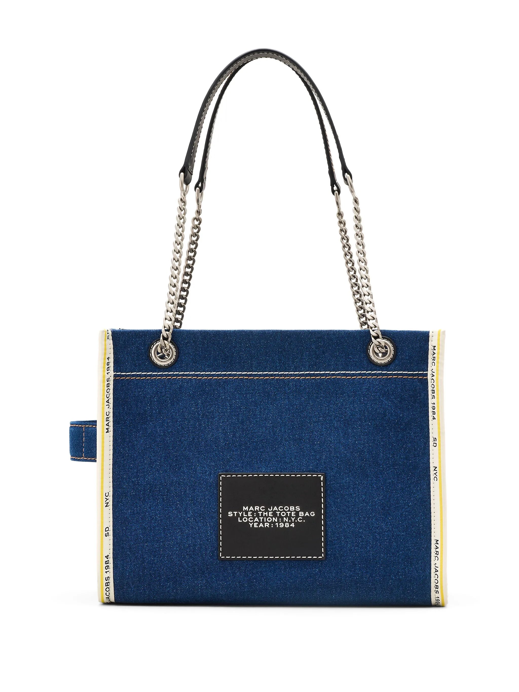 Mittelgrosse The Denim Chain Tote Bag
