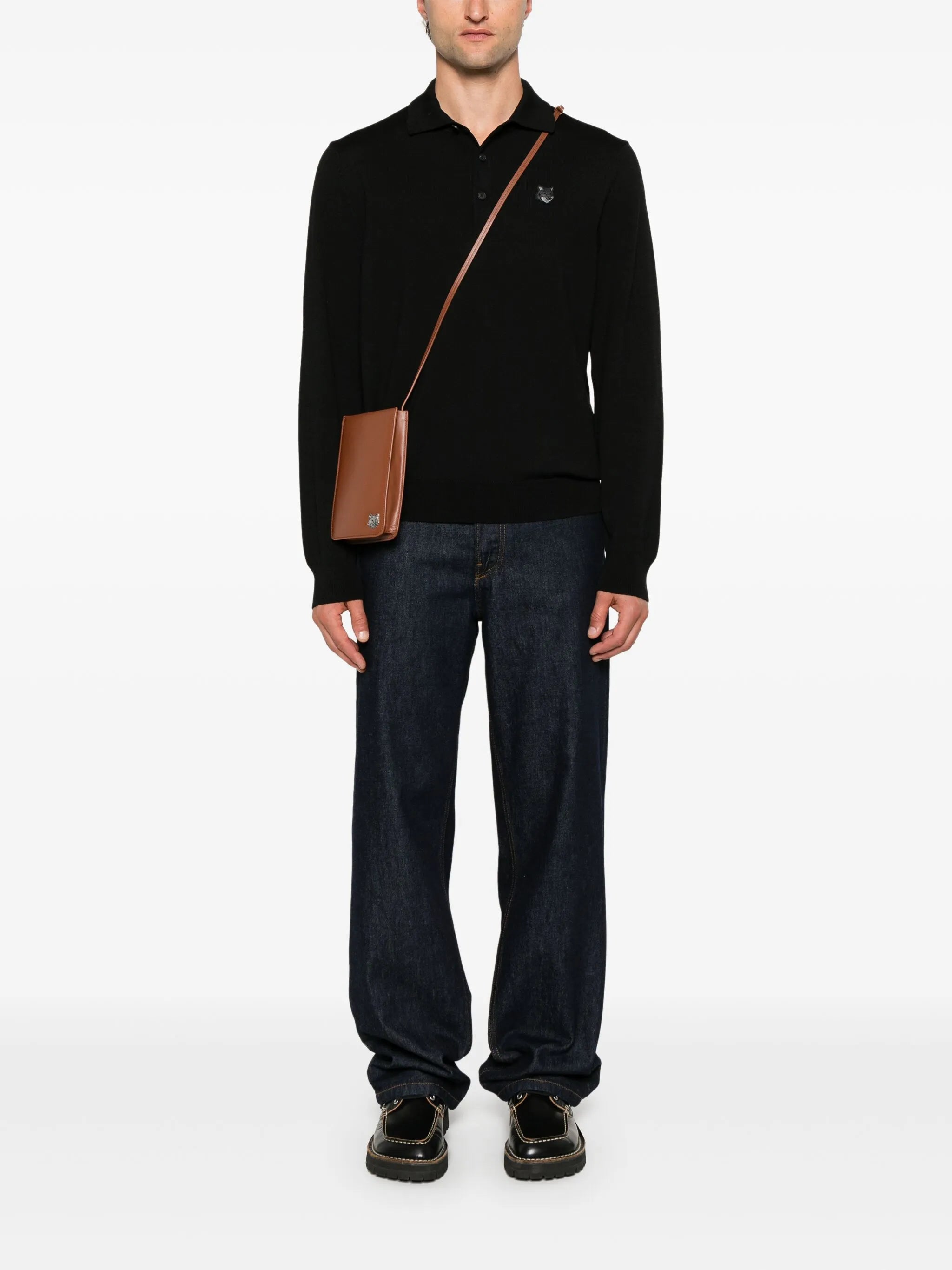 Poloshirt mit Fuchsmotiv