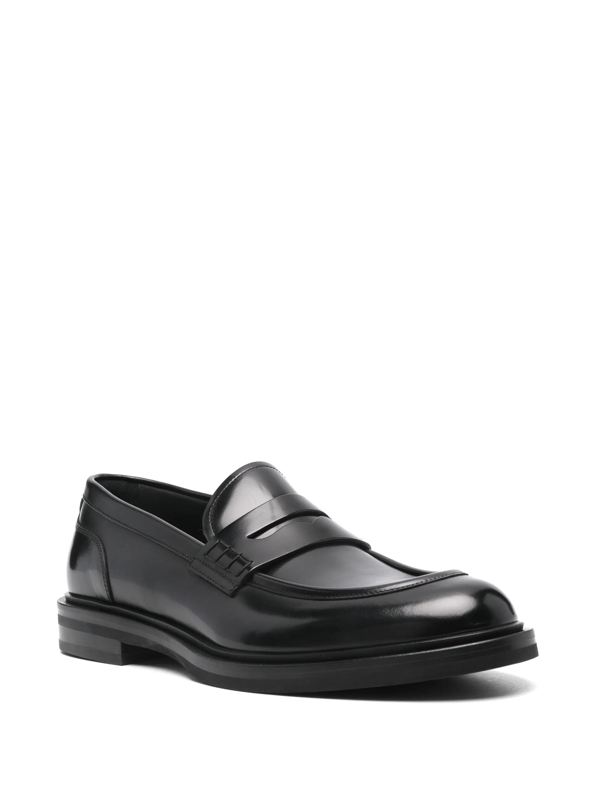 Loafer aus gebürstetem Leder