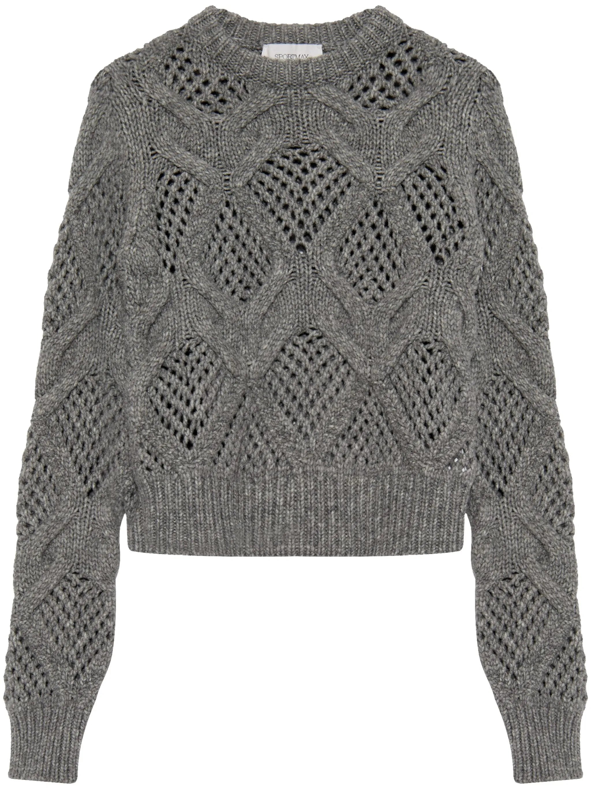 Pullover mit Lochstrickmuster