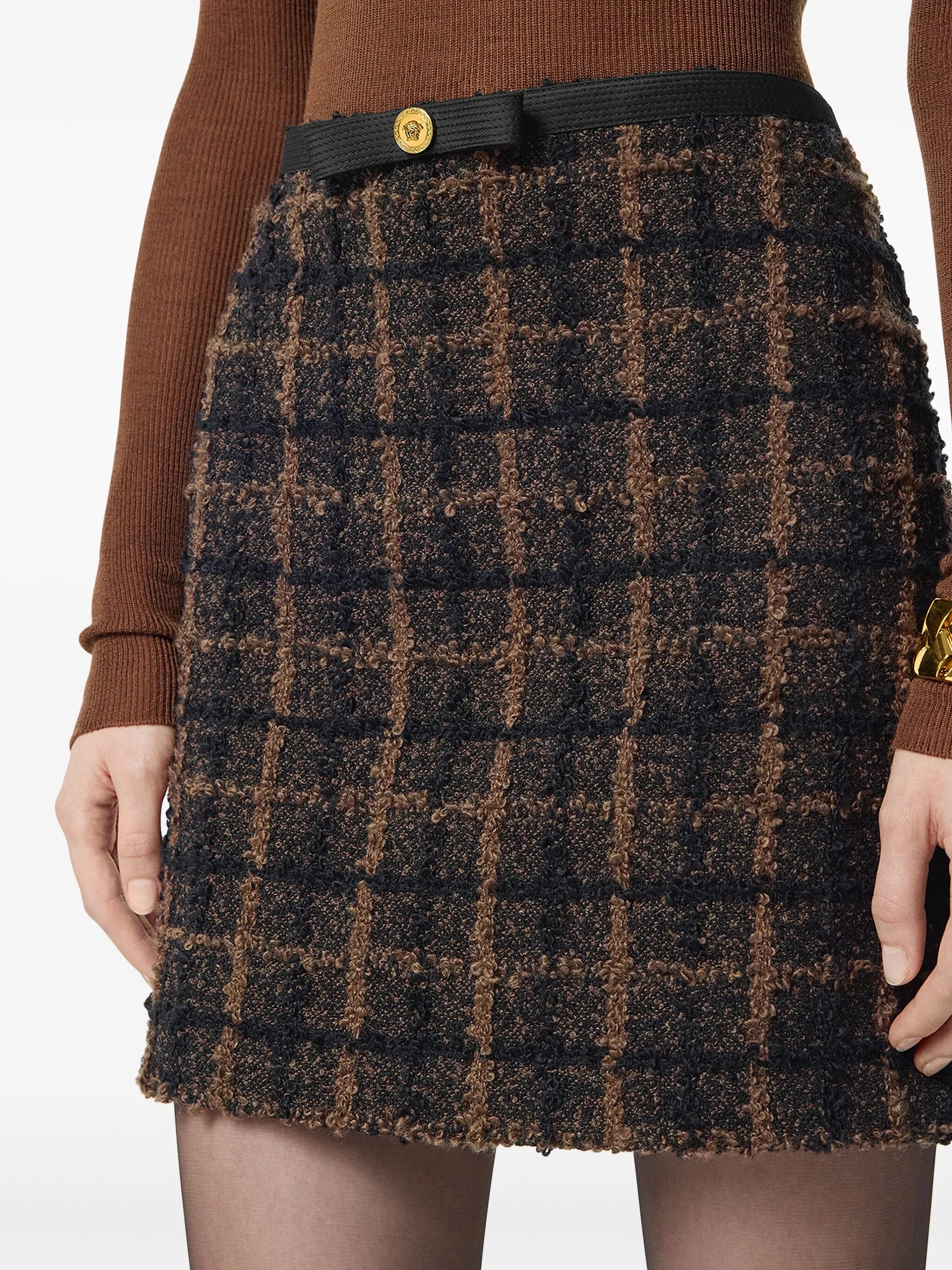 Tweed-Bleistiftrock aus Boucle