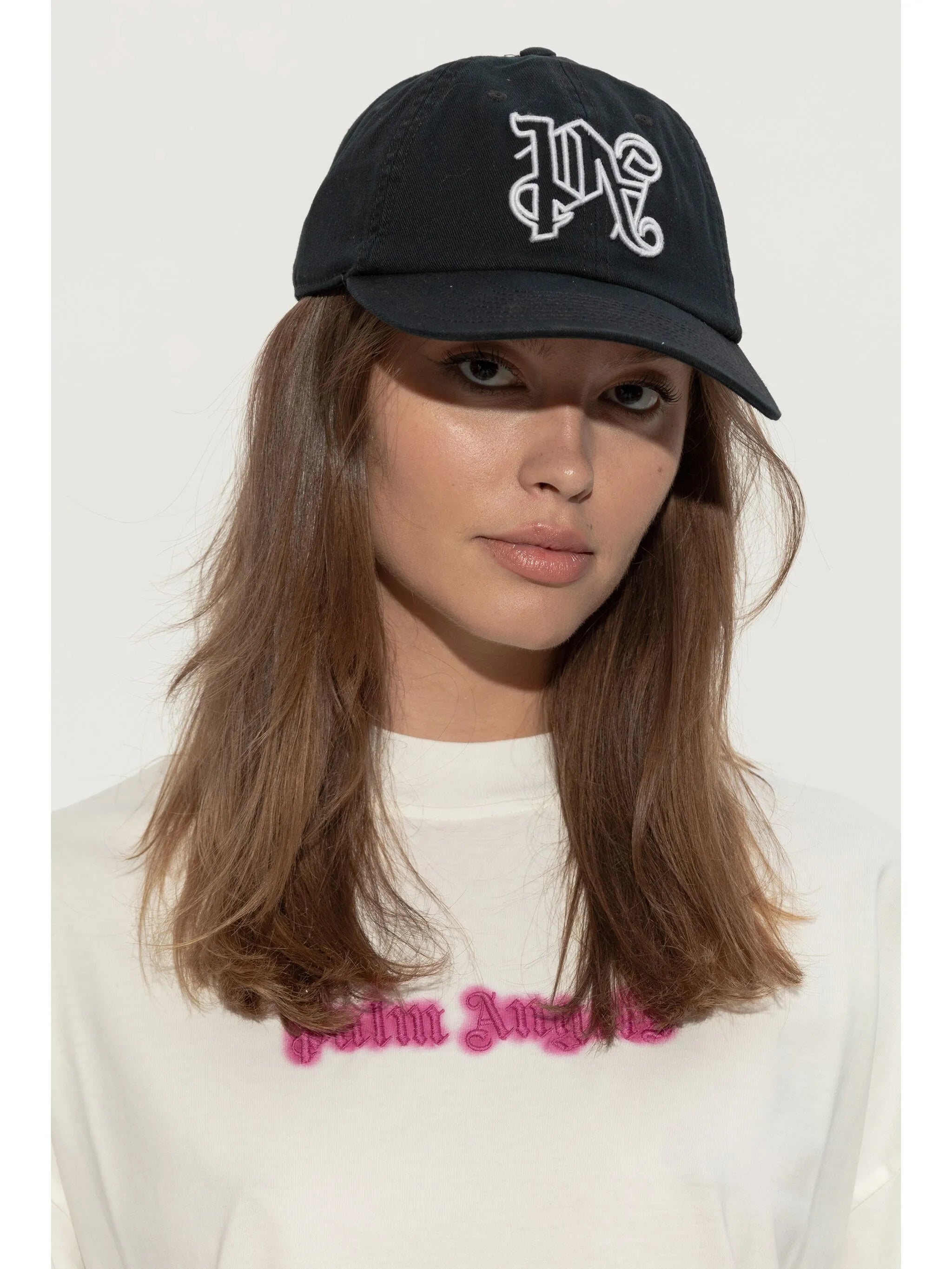Baseball cap with monogram
