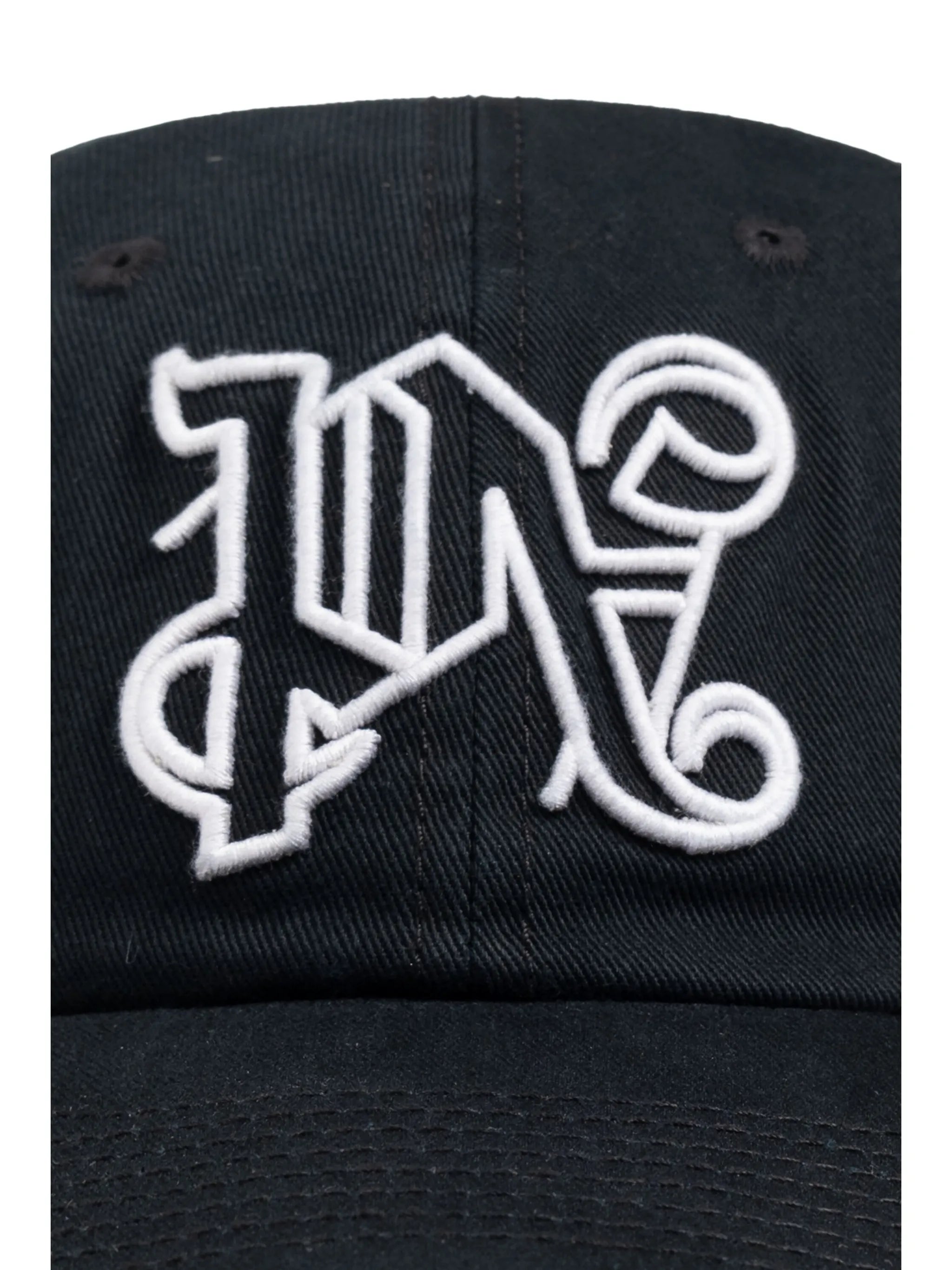 Baseball cap with monogram