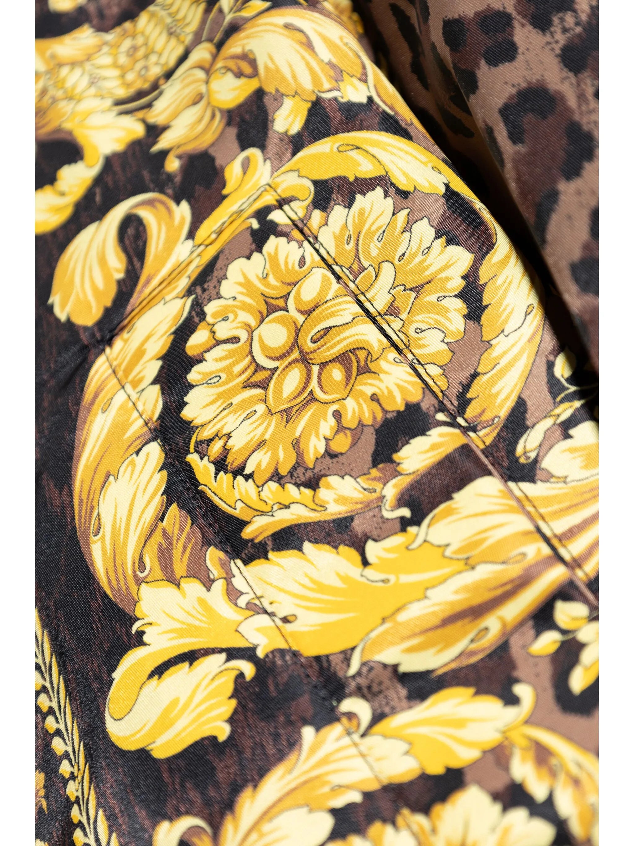 Shirt jacket with Barocco print