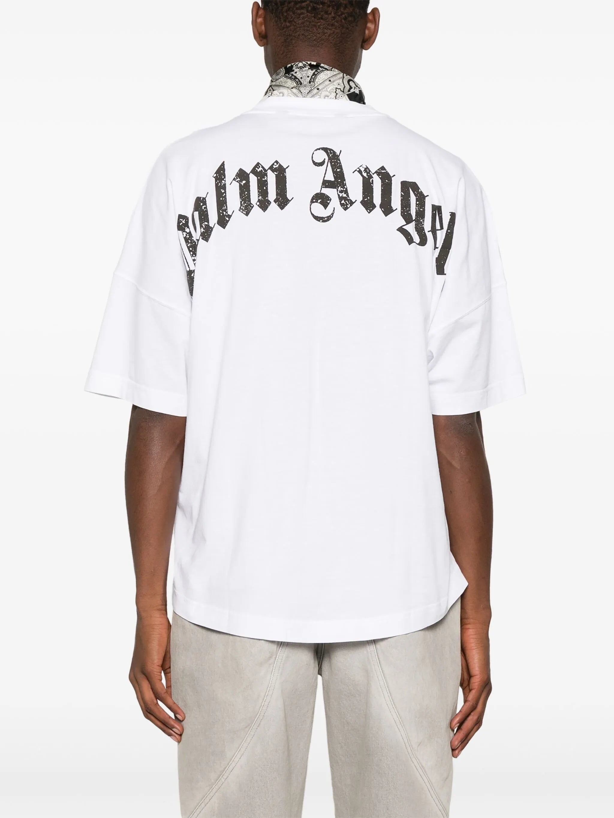 T-Shirt mit gebogenem Logo