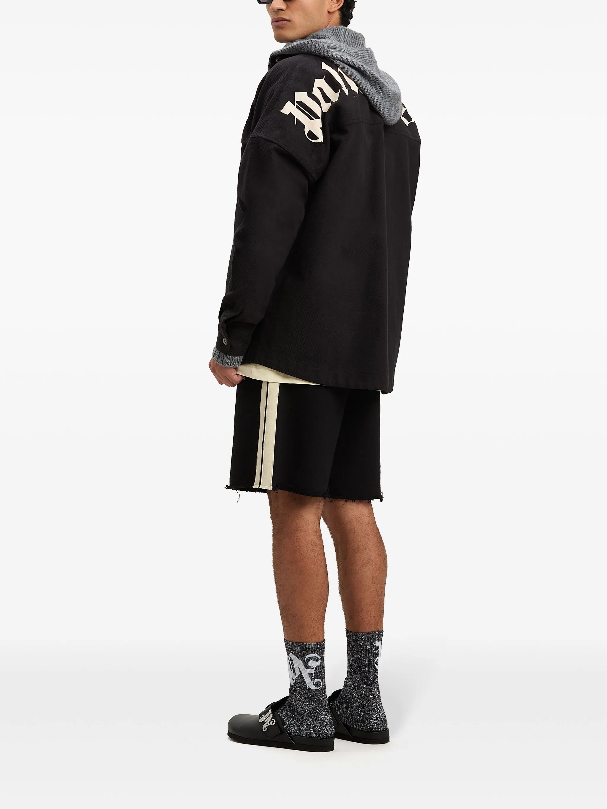 shirt with logo print