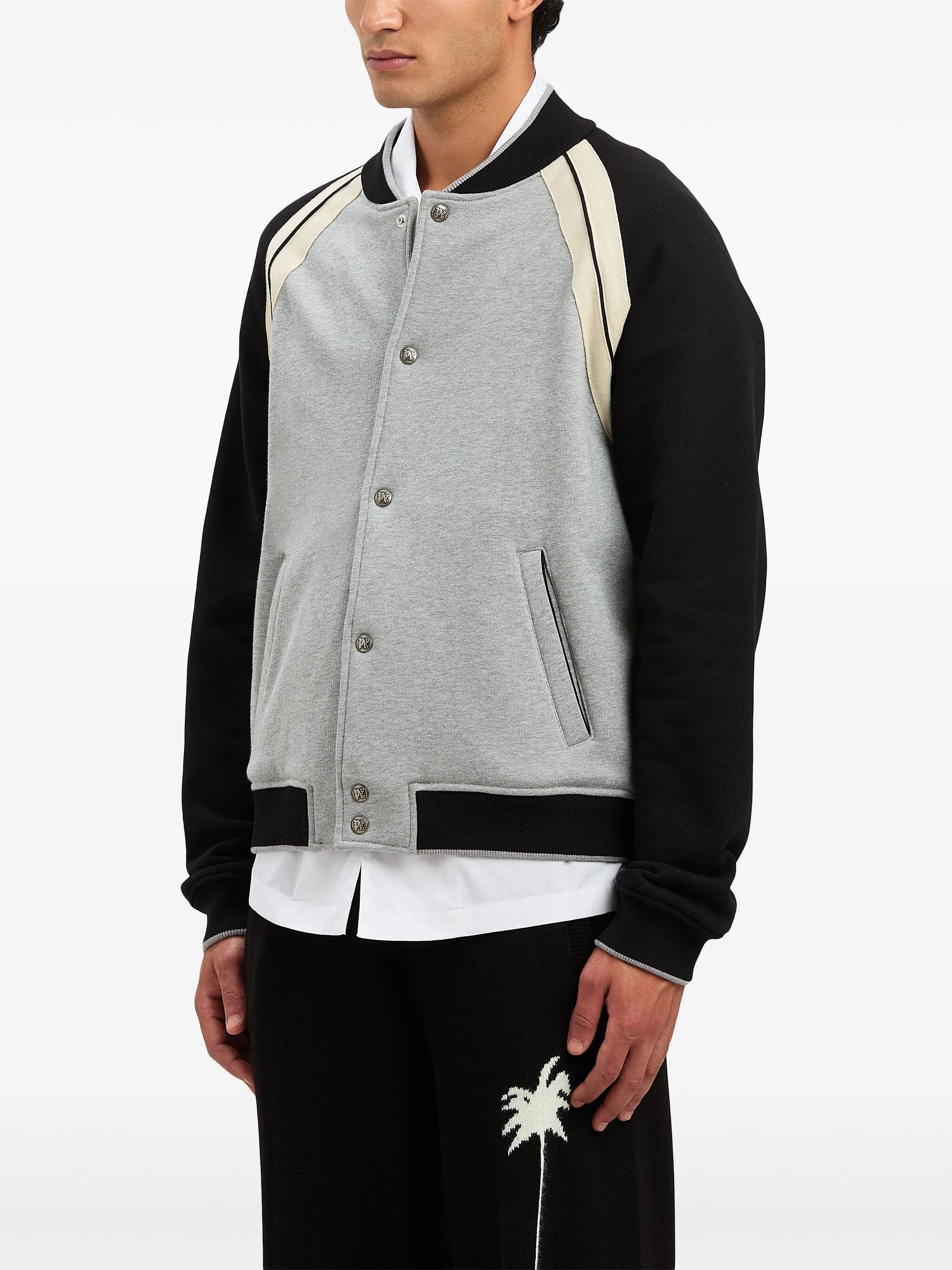 Collegejacke mit Logo-Print