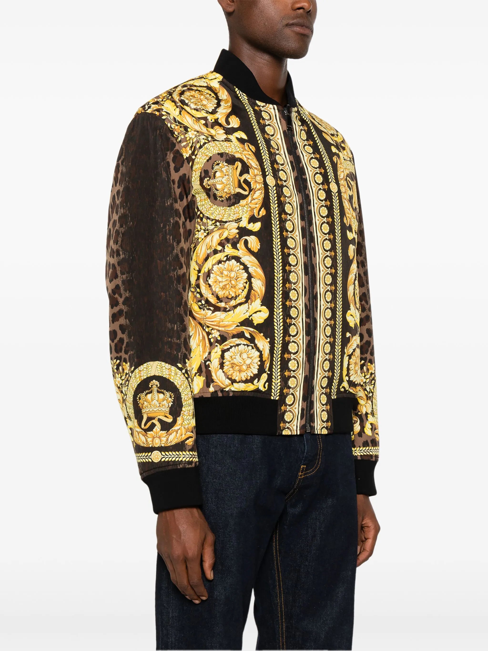 Bomberjacke mit Barocco-Print