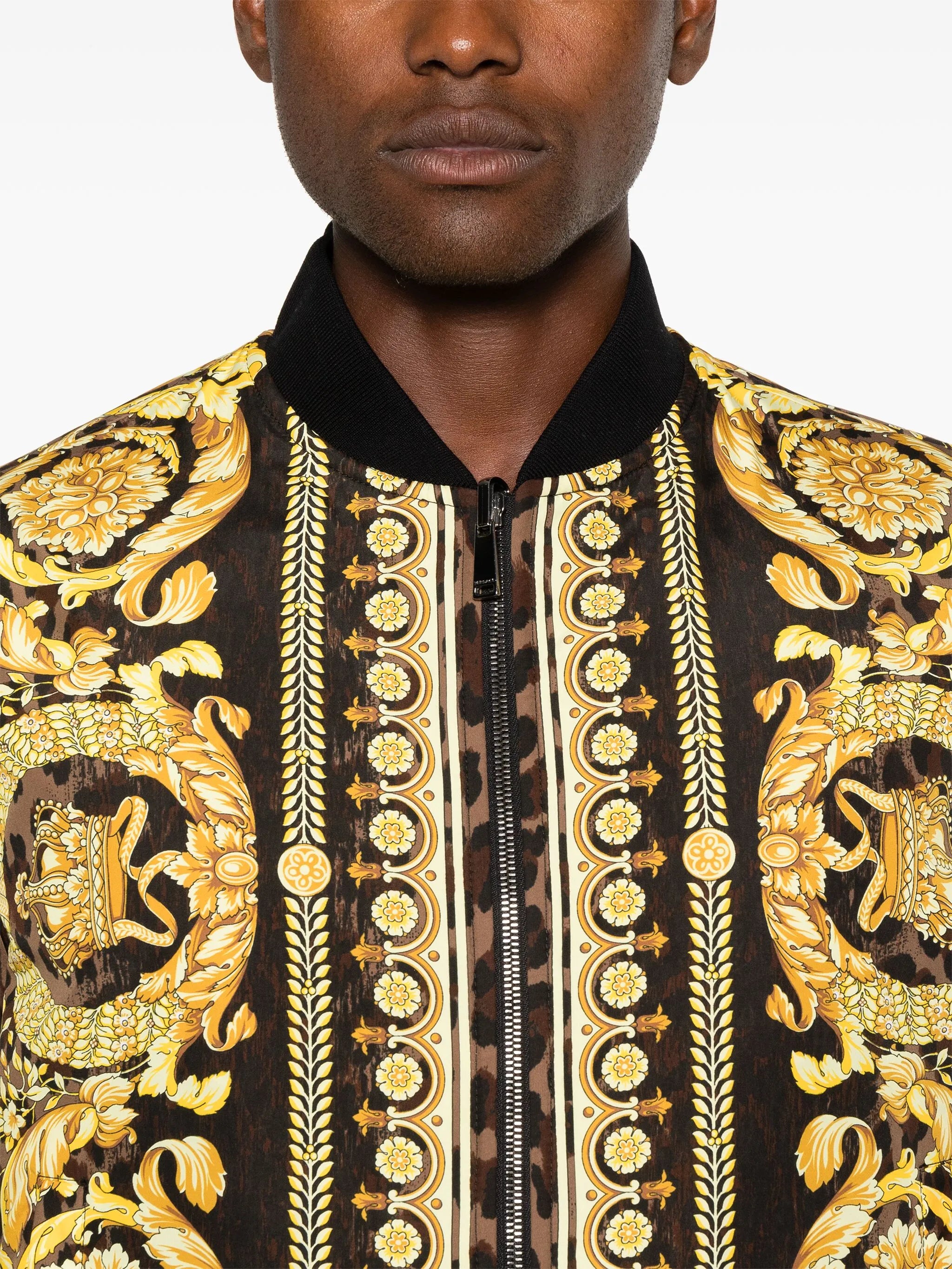 Bomberjacke mit Barocco-Print