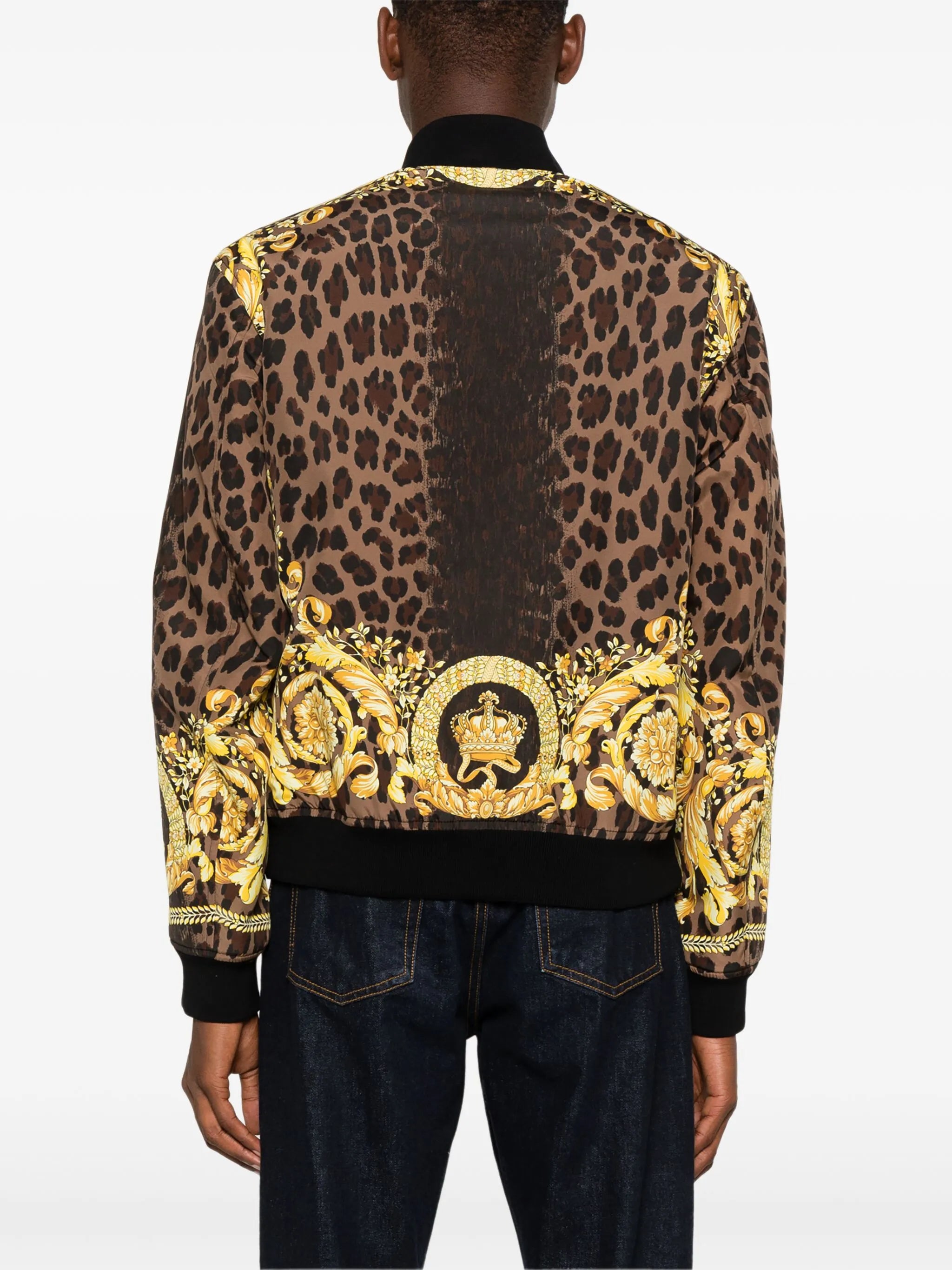 Bomberjacke mit Barocco-Print