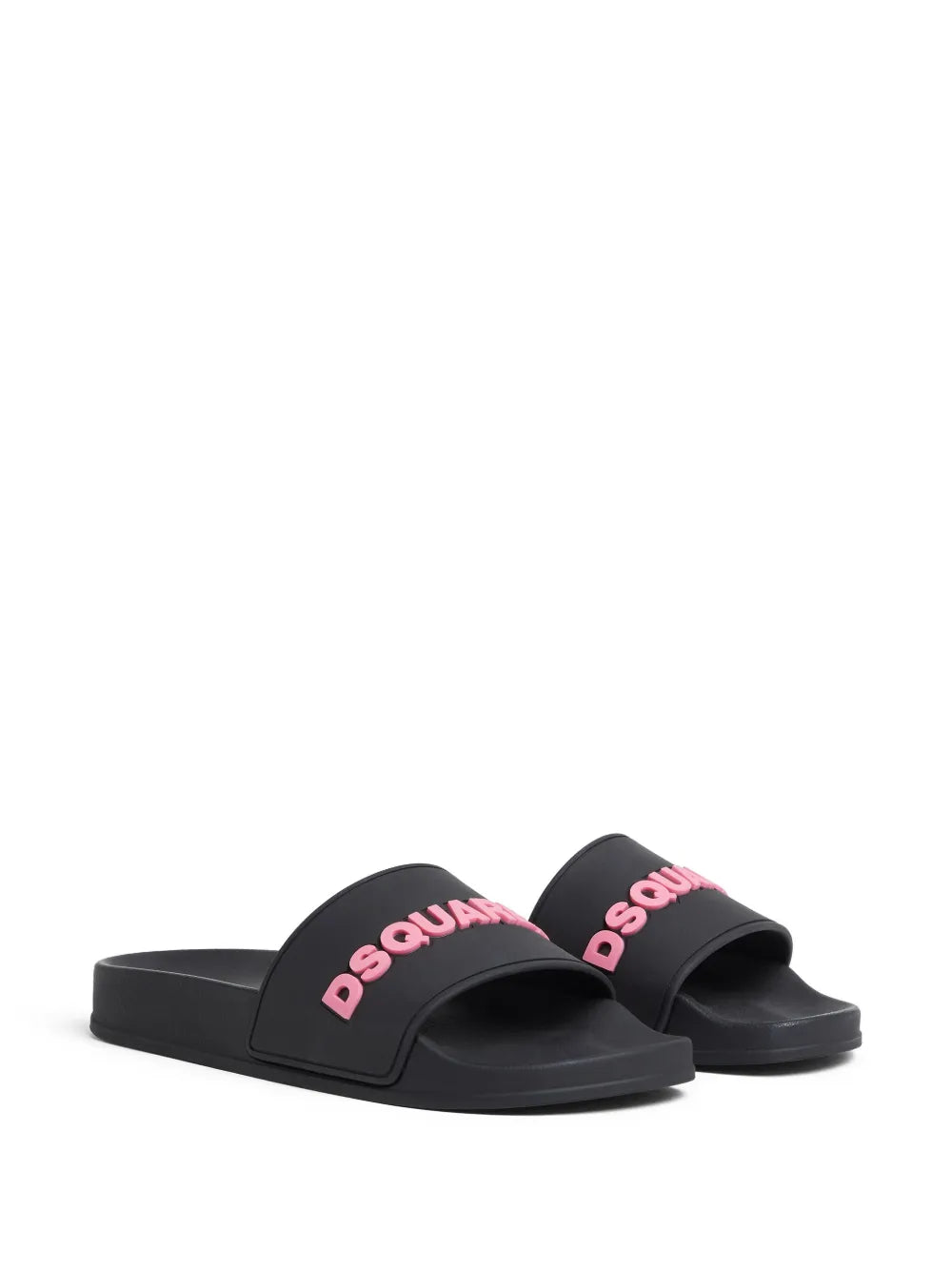 Pantoletten mit Logo-Print