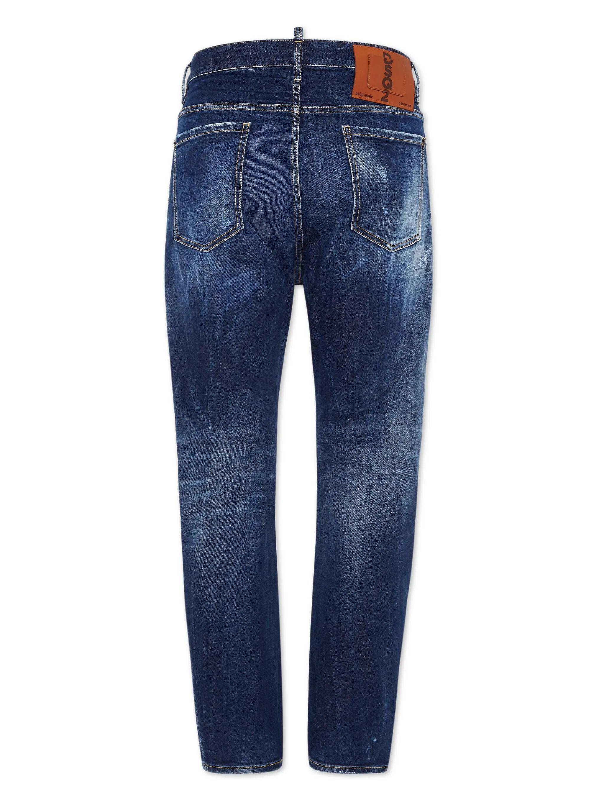 Distressed-Jeans aus Baumwollstretch