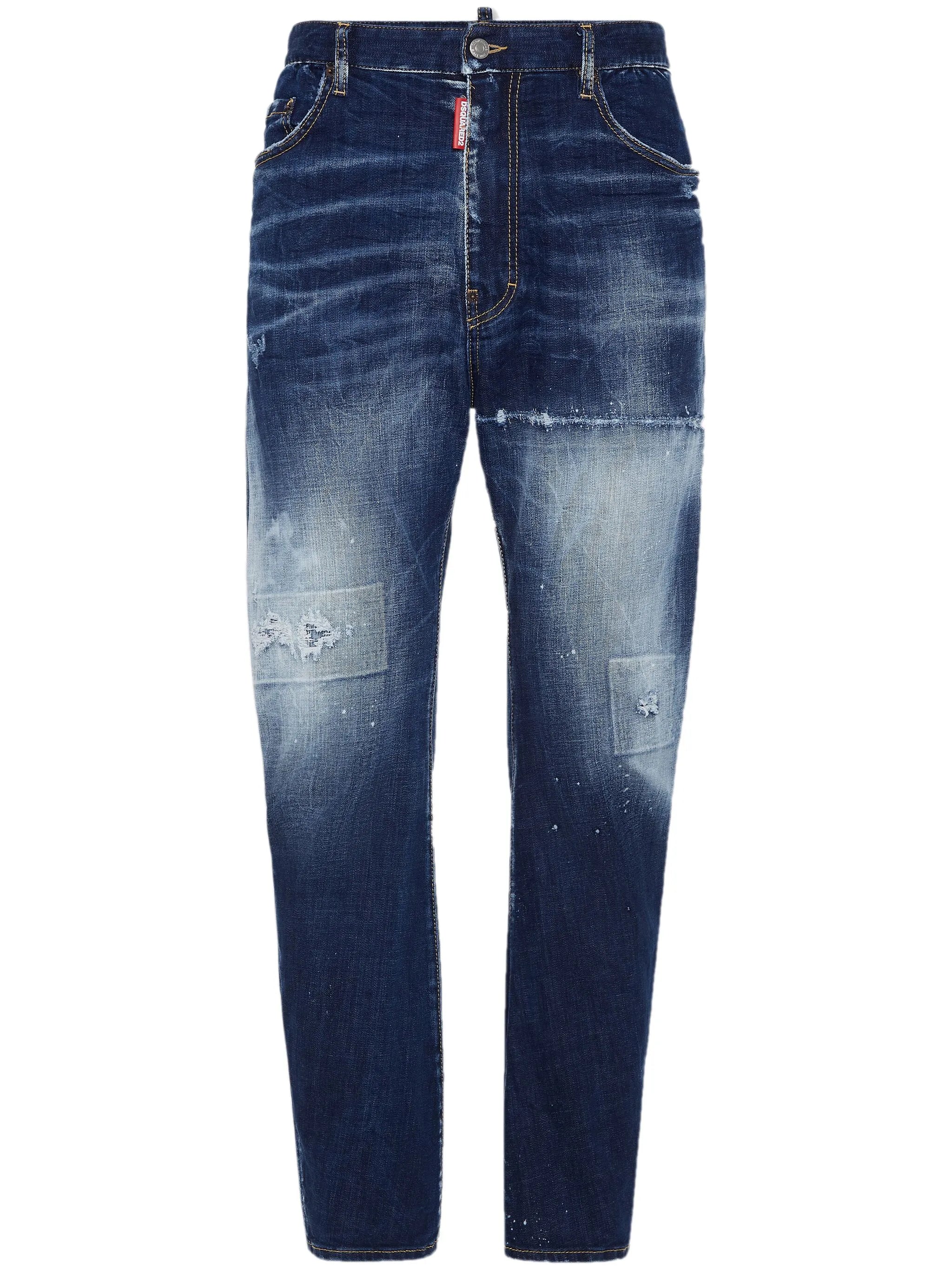 Distressed-Jeans aus Baumwollstretch