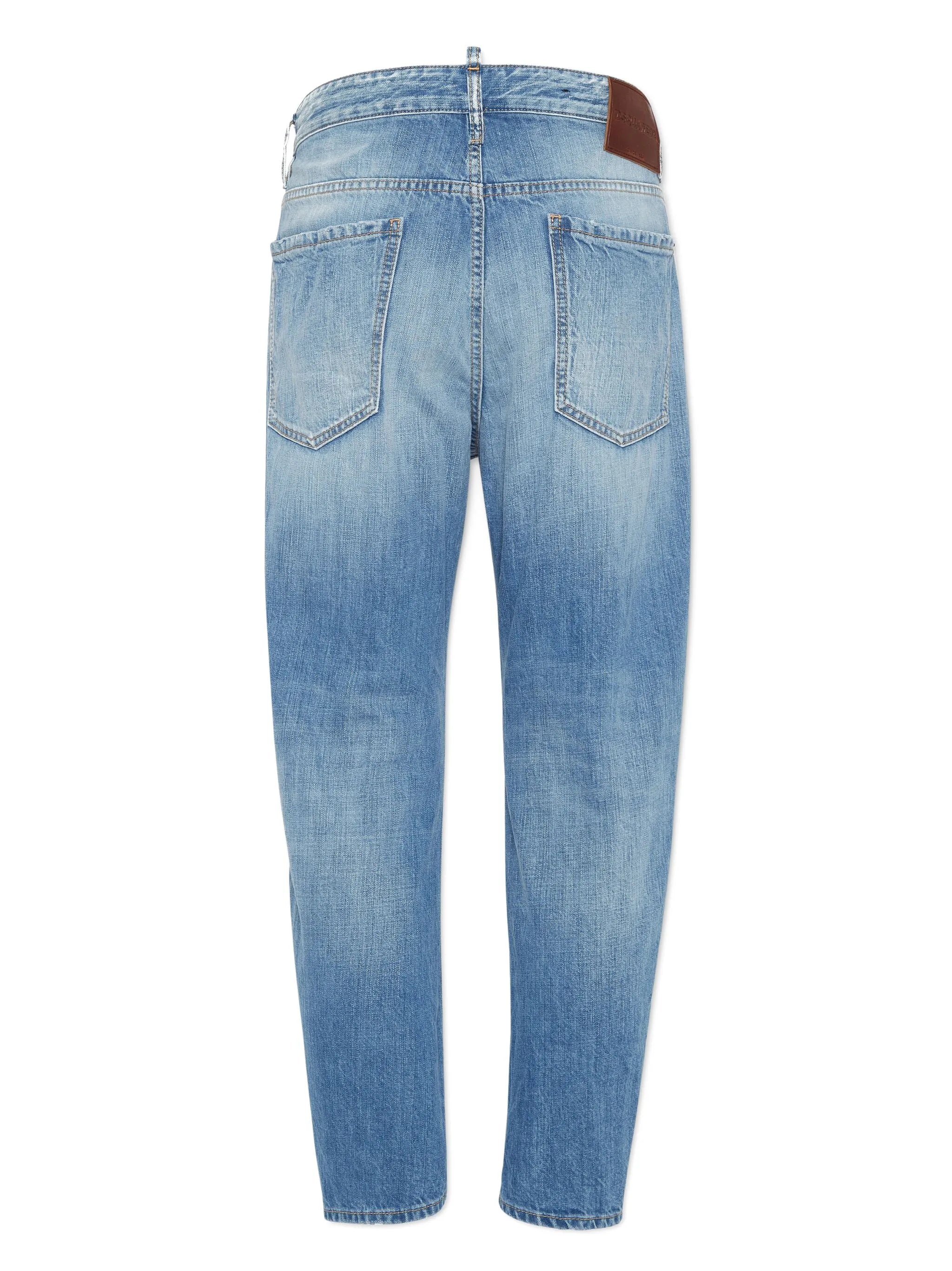 Tapered-Jeans aus Baumwolle