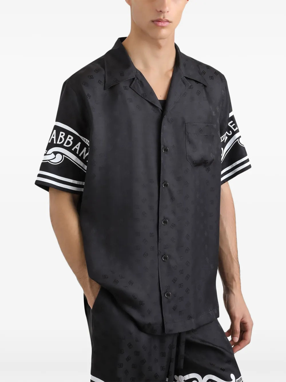 Silk shirt with print