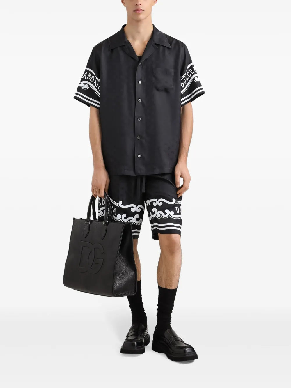 Silk shirt with print